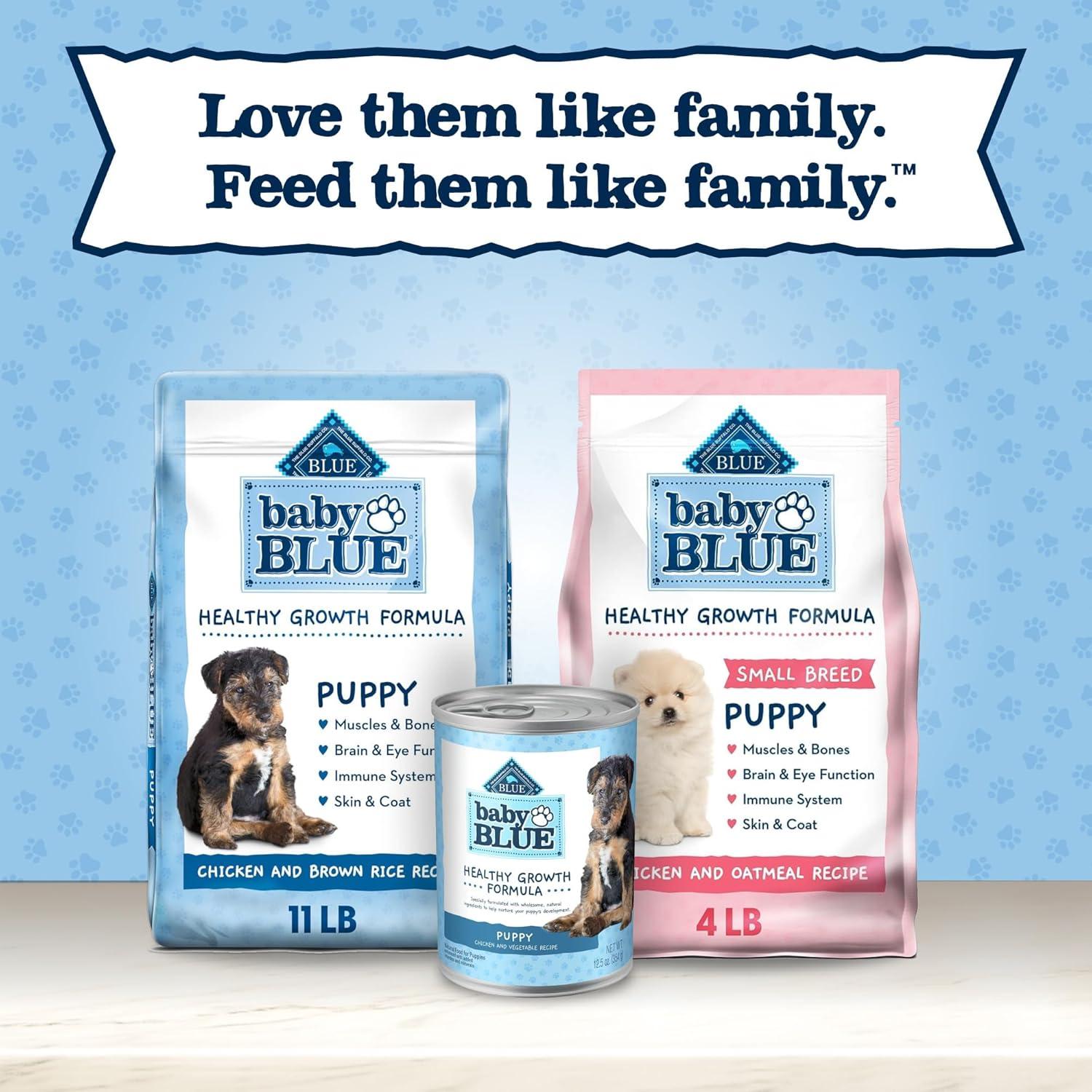 imageBlue Buffalo Baby Blue Healthy Growth Formula Natural Puppy Wet Dog Food Chicken and Vegetable RecipeChicken Vegetable