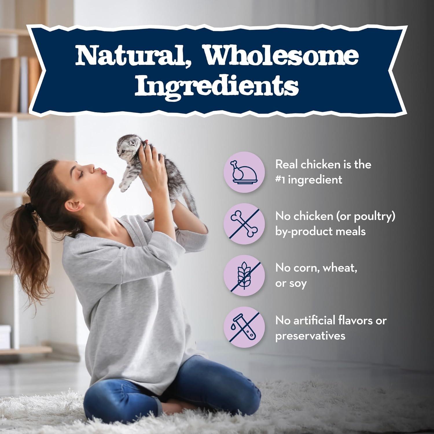 imageBlue Buffalo Baby Blue Natural Dry Food for Kittens Healthy Growth Formula with DHA Chicken and Brown Rice Recipe 5lb BagChicken Brown Rice