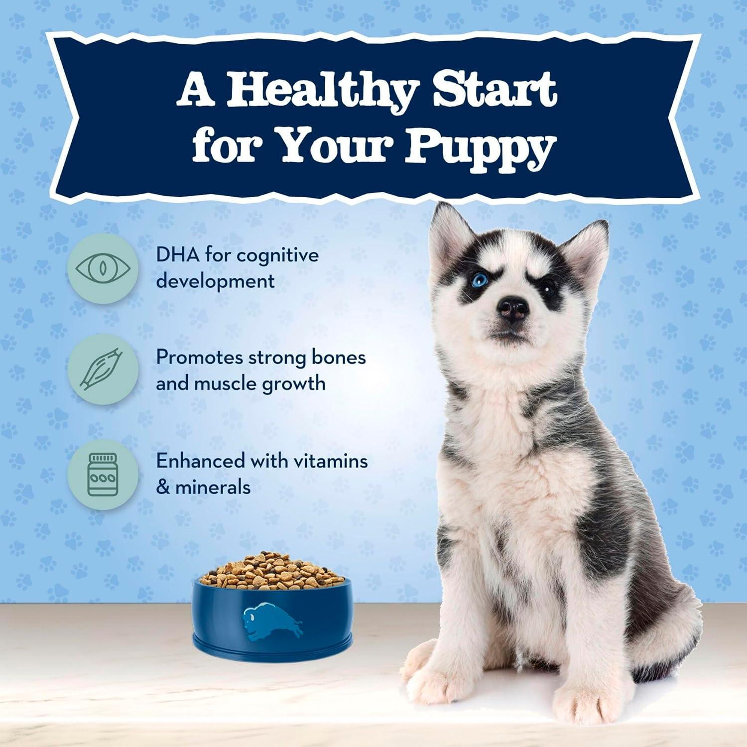 imageBlue Buffalo Baby Blue Natural Dry Food for Puppies Healthy Growth Formula with DHA HighProtein Savory Chicken Recipe 20lb BagChicken