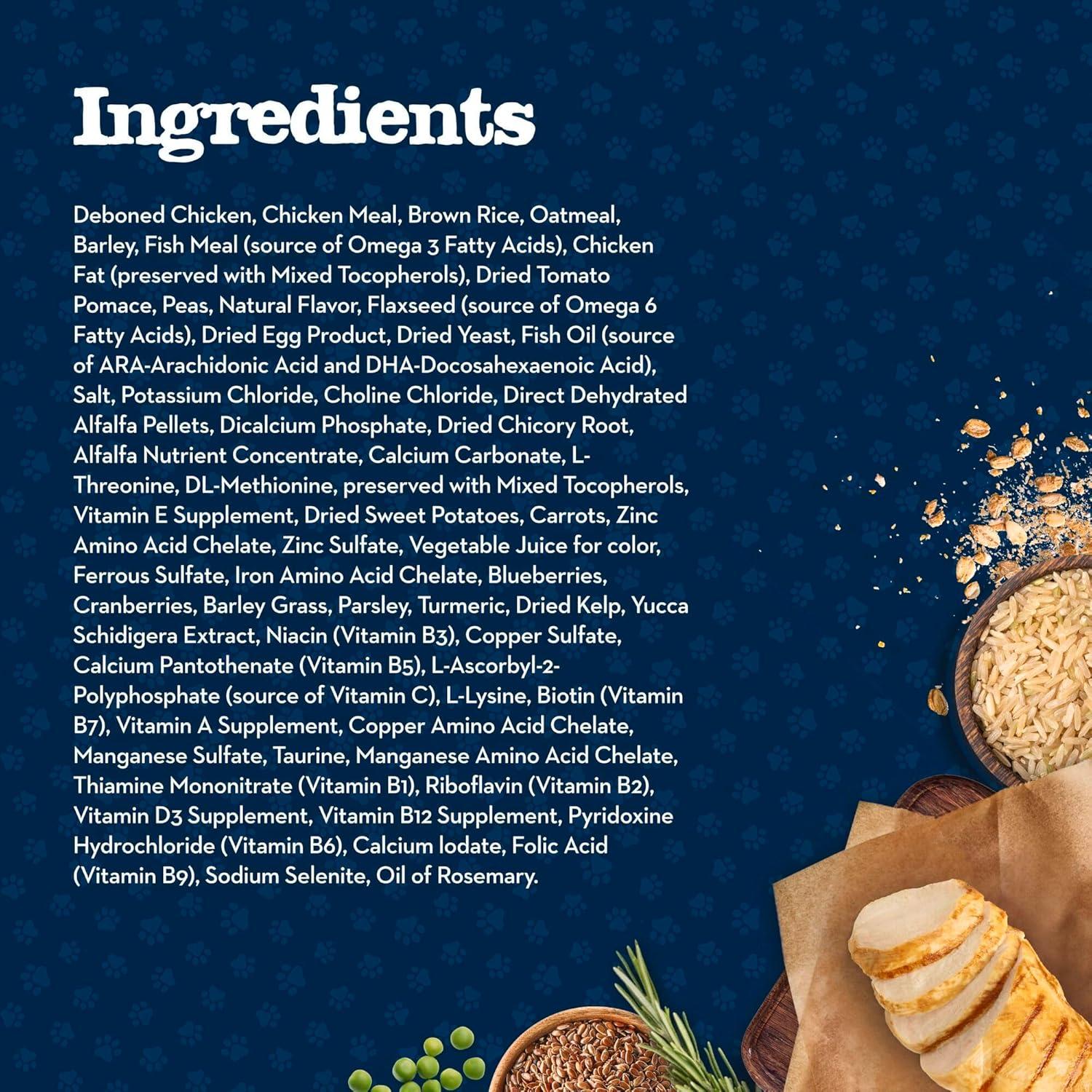 imageBlue Buffalo Baby Blue Natural Dry Food for Puppies Healthy Growth Formula with DHA HighProtein Savory Chicken Recipe 4lb BagChicken Brown Rice