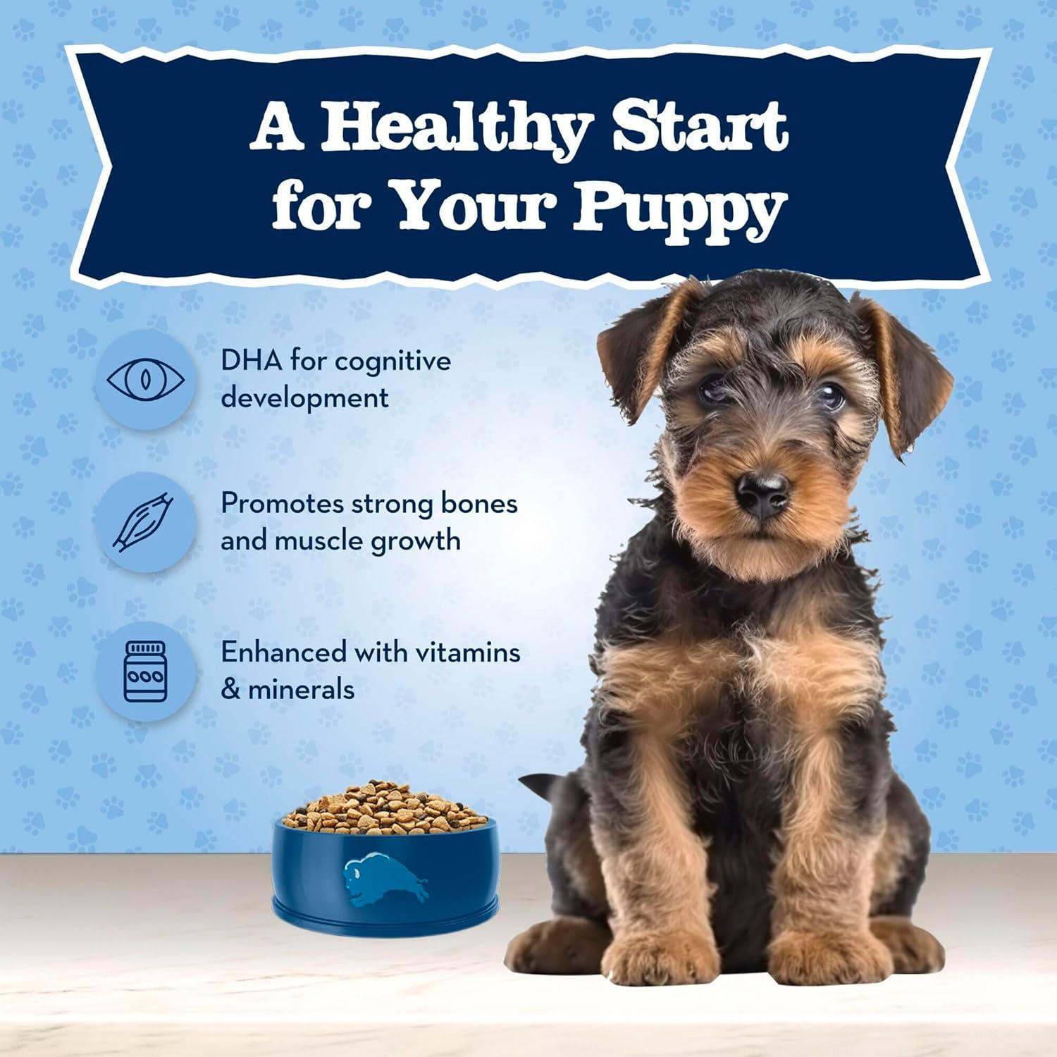 imageBlue Buffalo Baby Blue Natural Dry Food for Puppies Healthy Growth Formula with DHA HighProtein Savory Chicken Recipe 4lb BagChicken Brown Rice