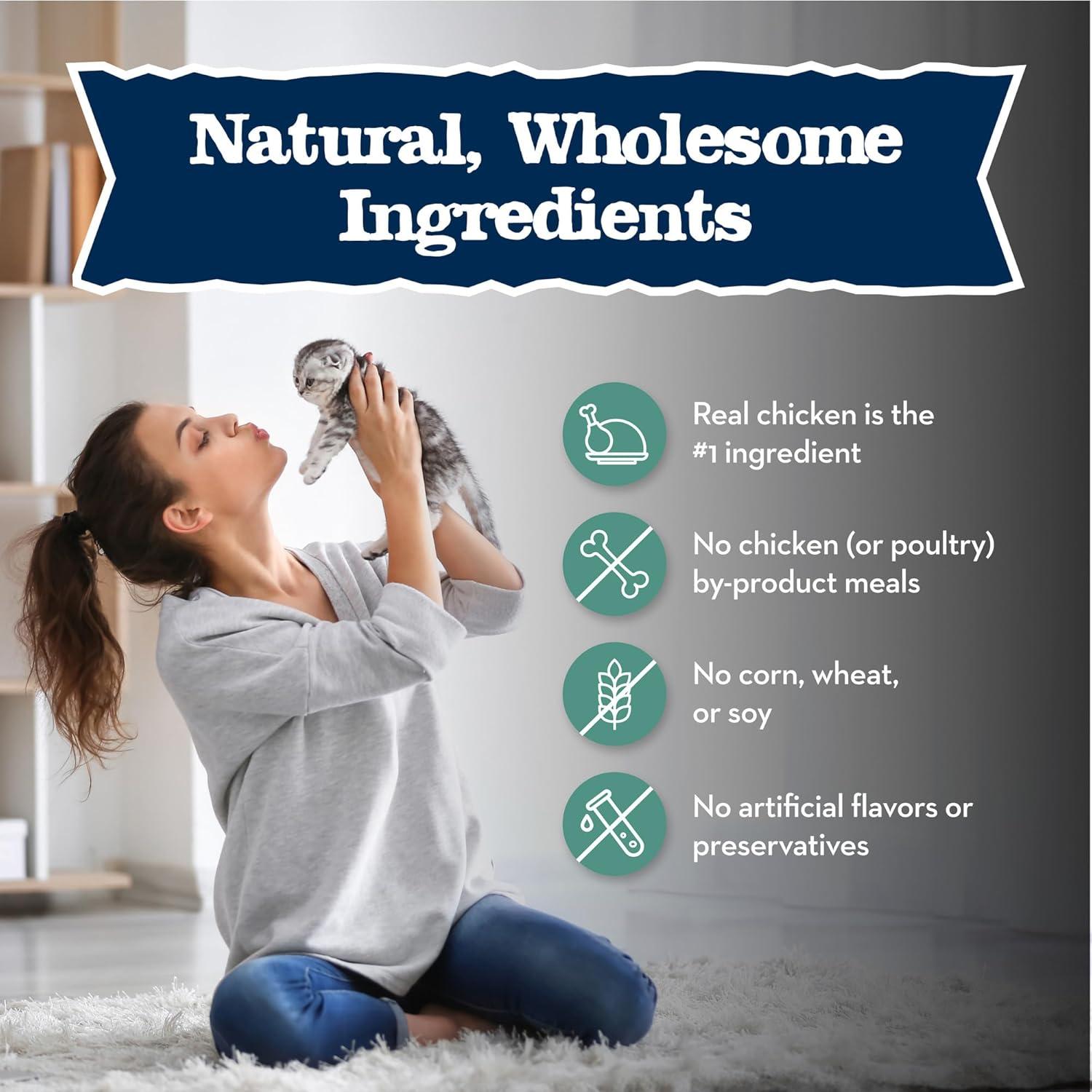 imageBlue Buffalo Baby Blue Natural Kitten GrainFree Dry Cat Food HighProtein Healthy Growth Formula with DHA Savory Chicken 2lb BagChicken