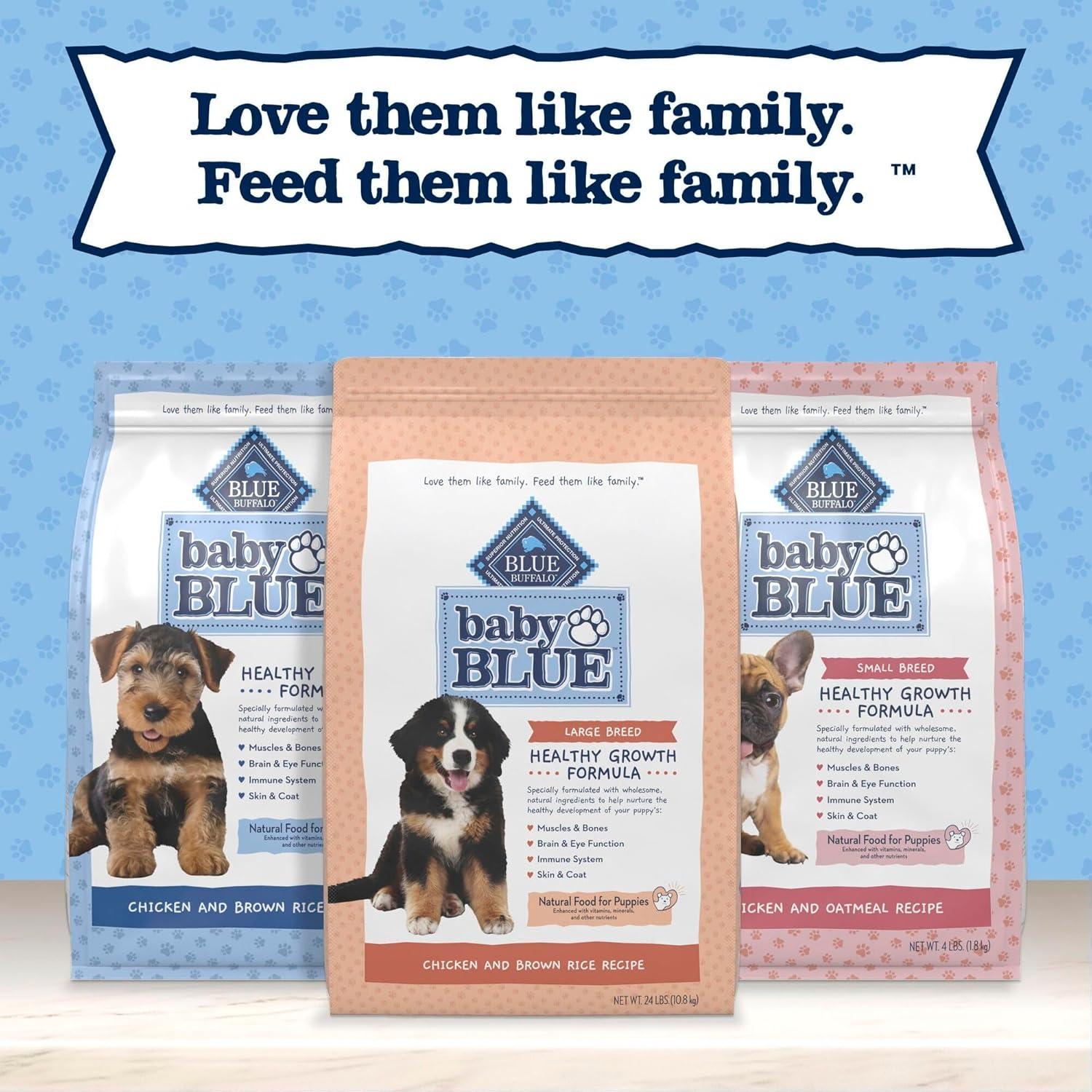 imageBlue Buffalo Baby Blue Natural Large Breed Puppy Dry Dog Food Healthy Growth Formula with DHA Chicken and Brown Rice Recipe 24lb Bag