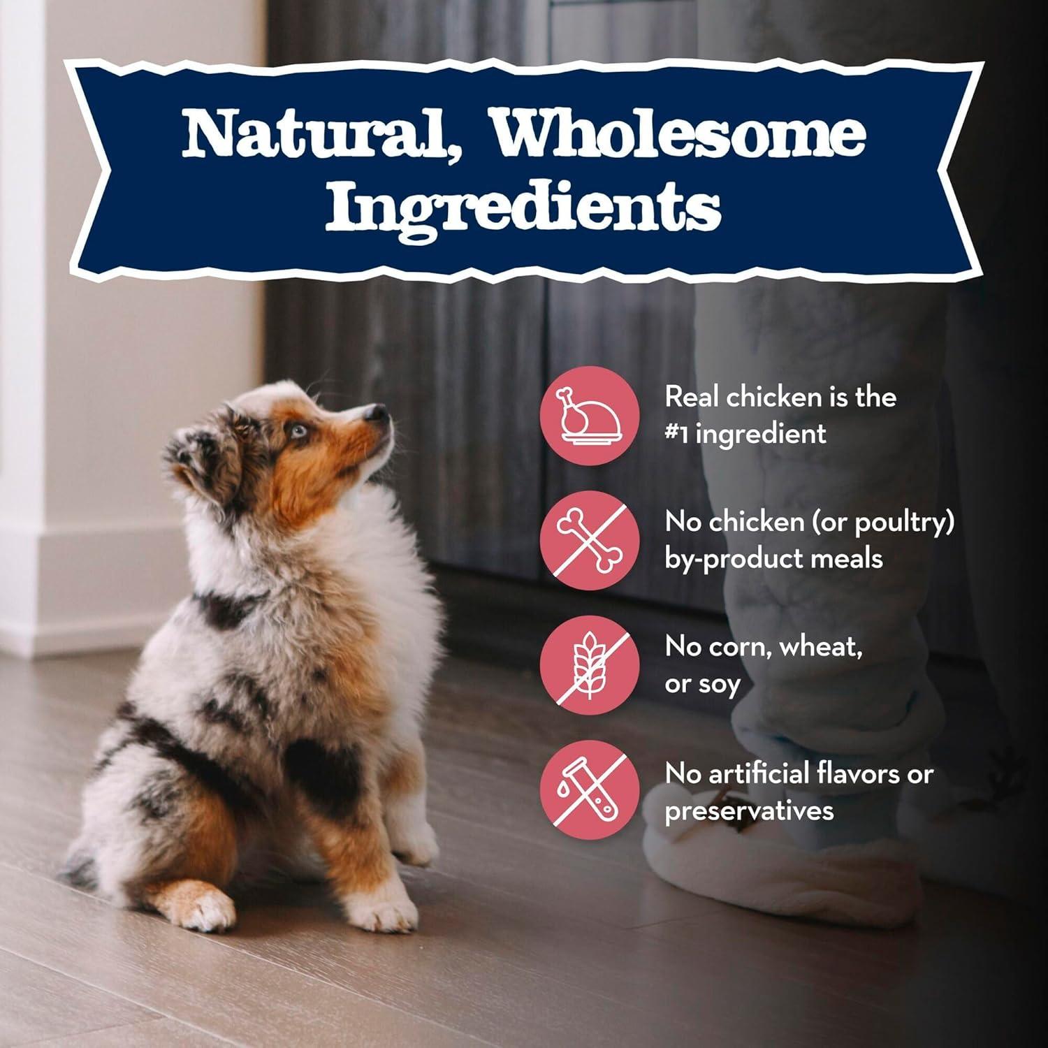 imageBlue Buffalo Baby Blue Natural Small Breed Puppy Dry Dog Food Healthy Growth Formula with DHA Chicken and Oatmeal Recipe 4lb Bag4 Pound Pack of 1