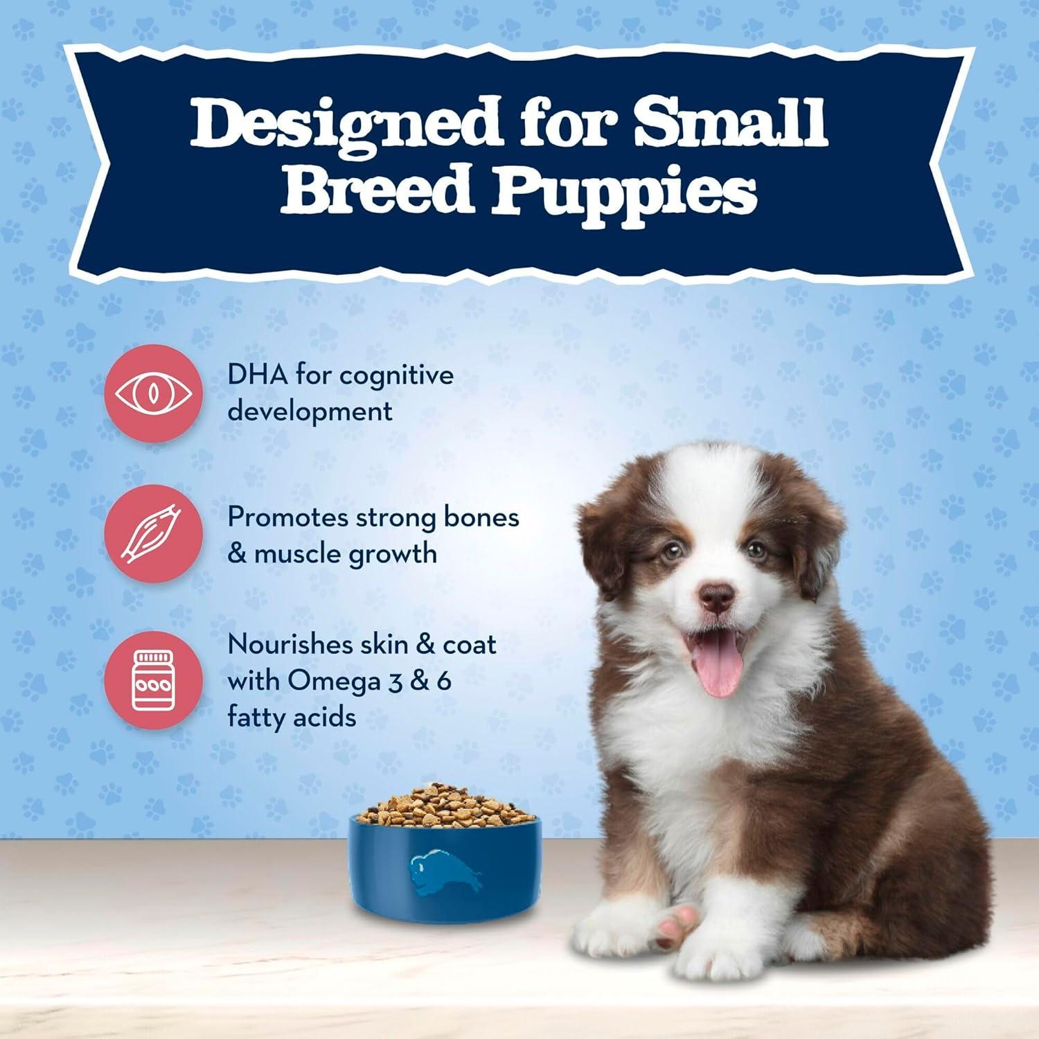 imageBlue Buffalo Baby Blue Natural Small Breed Puppy Dry Dog Food Healthy Growth Formula with DHA Chicken and Oatmeal Recipe 4lb Bag4 Pound Pack of 1