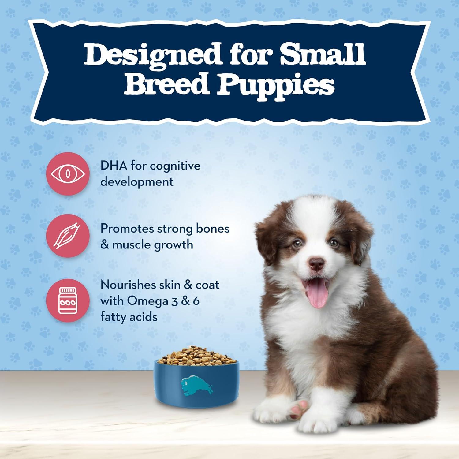 imageBlue Buffalo Baby Blue Natural Small Breed Puppy Dry Dog Food Healthy Growth Formula with DHA Chicken and Oatmeal Recipe 4lb Bag4 Pound Pack of 2