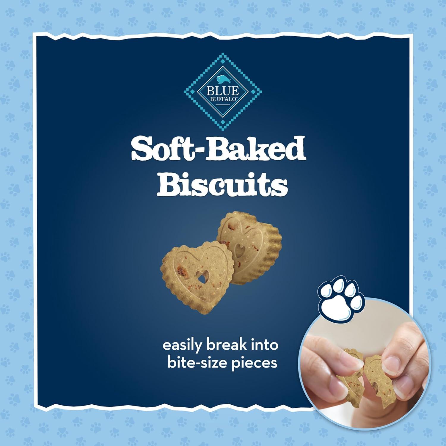 imageBlue Buffalo Baby Blue Soft Biscuits with DHA Natural Dog Treats for Puppies Great for Training with Chicken amp Carrots 8oz Bag8 Ounce Pack of 1