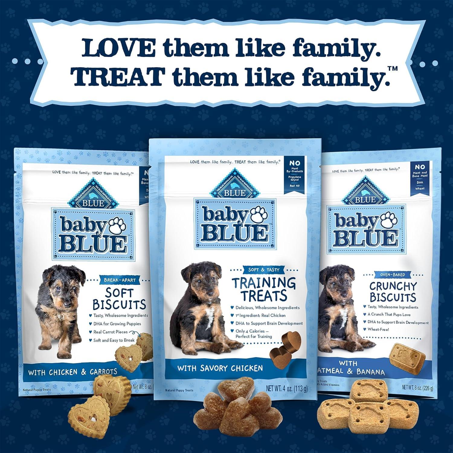 imageBlue Buffalo Baby Blue Training Treats Natural Puppy Soft Dog Treats Savory Chicken 4oz Bag4 Ounce Pack of 1