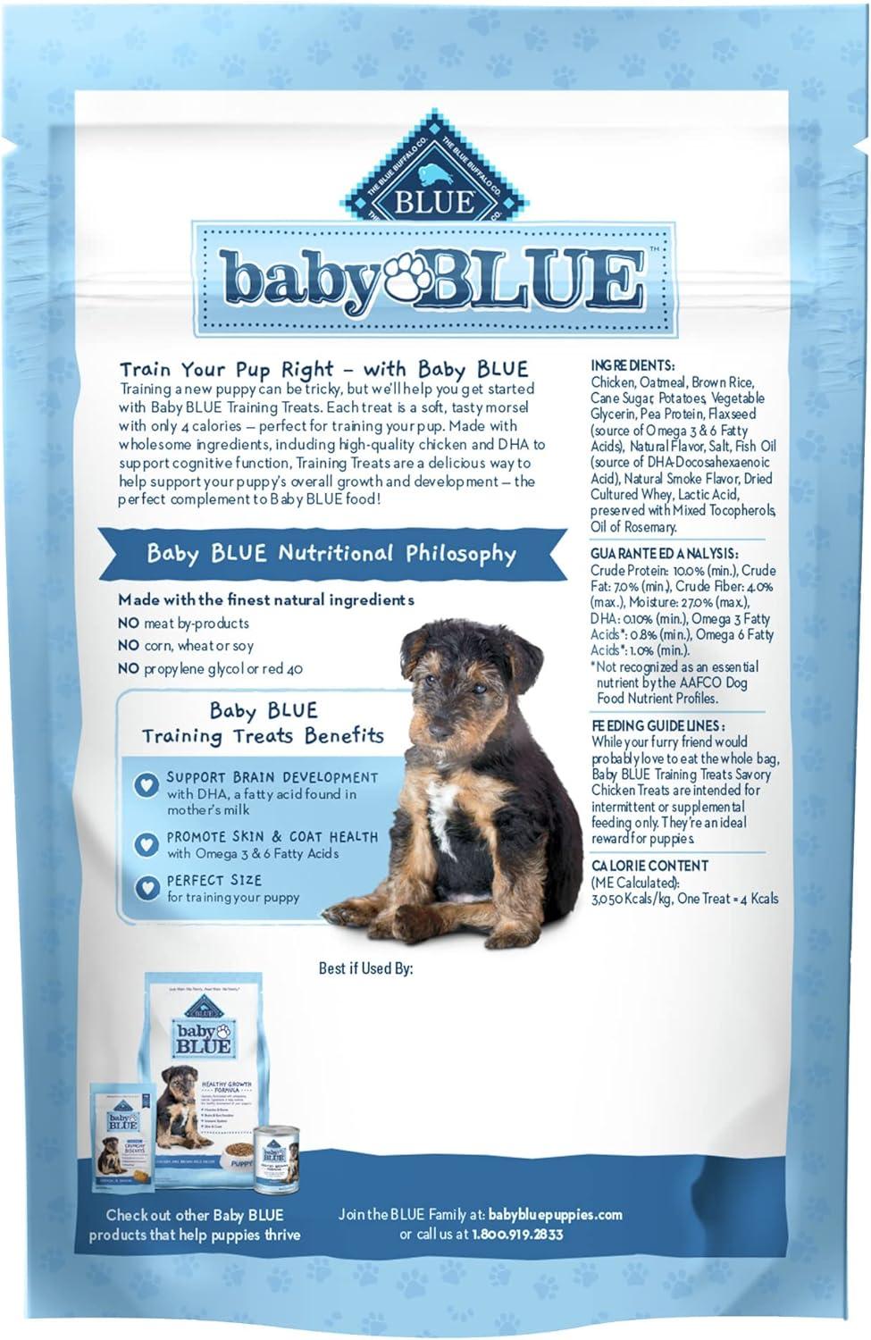 imageBlue Buffalo Baby Blue Training Treats Natural Puppy Soft Dog Treats Savory Chicken 4oz Bag4 Ounce Pack of 1
