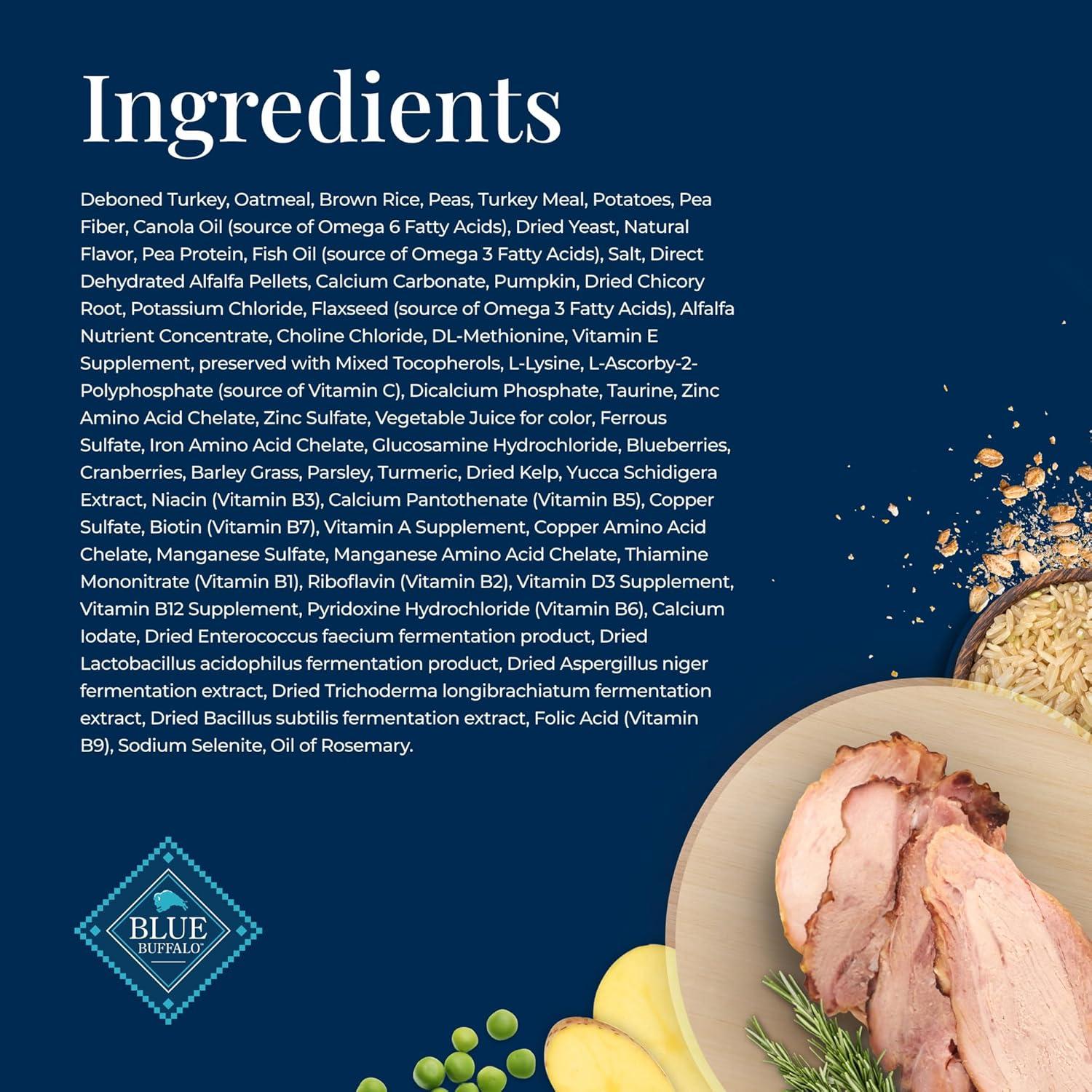 imageBlue Buffalo Basics Adult Dry Dog Food Skin amp Stomach Care Limited Ingredient Diet for Dogs Turkey Recipe 11lb BagTurkey Potato