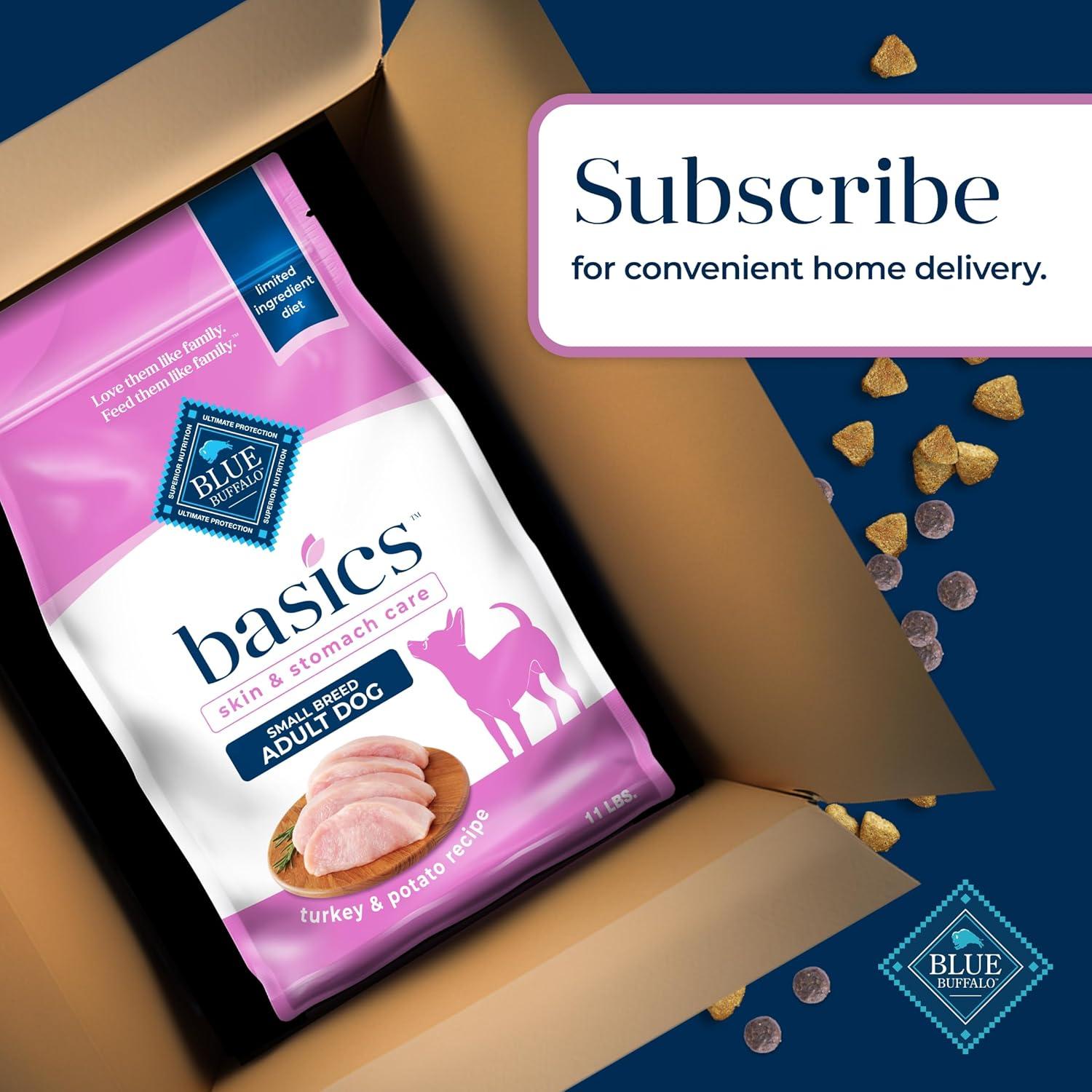 imageBlue Buffalo Basics Dry Dog Food for Small Breed Adult Dogs Limited Ingredient Diet Turkey Recipe 11lb BagTurkey Potato