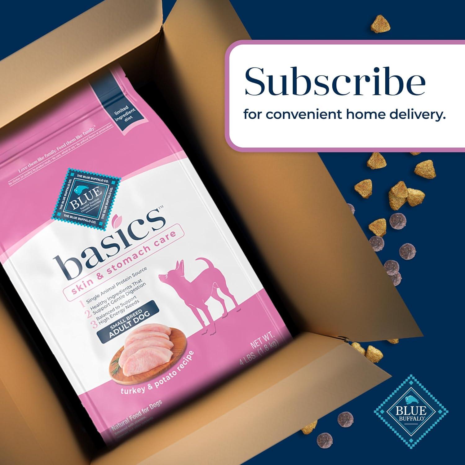 imageBlue Buffalo Basics Dry Dog Food for Small Breed Adult Dogs Limited Ingredient Diet Turkey Recipe 11lb BagTurkey Potato