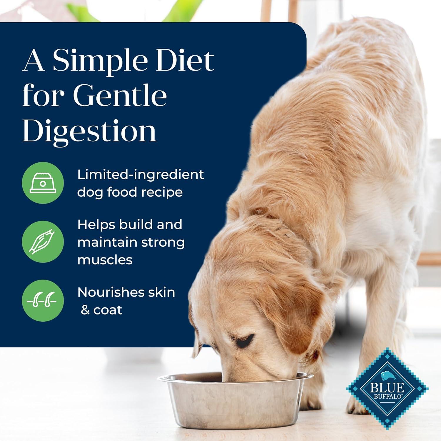 imageBlue Buffalo Basics GrainFree Adult Dry Dog Food Skin amp Stomach Care Limited Ingredient Diet for Dogs Turkey Recipe 4lb BagLamb Potato