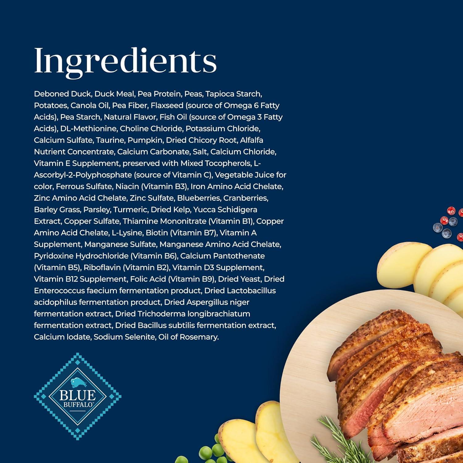 imageBlue Buffalo Basics GrainFree Dry Cat Food Skin amp Stomach Care Limited Ingredient Diet for Indoor Cats Turkey amp Potato Recipe 11lb BagDuck Potato