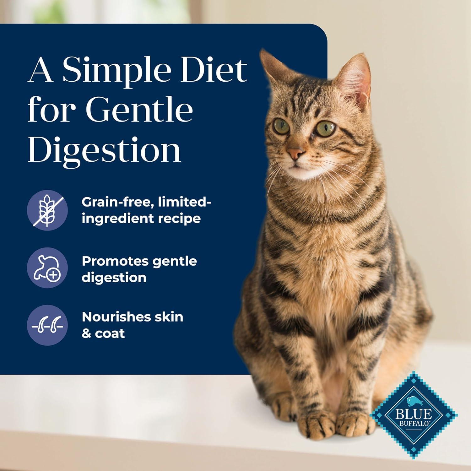 imageBlue Buffalo Basics GrainFree Dry Cat Food Skin amp Stomach Care Limited Ingredient Diet for Indoor Cats Turkey amp Potato Recipe 11lb BagDuck Potato