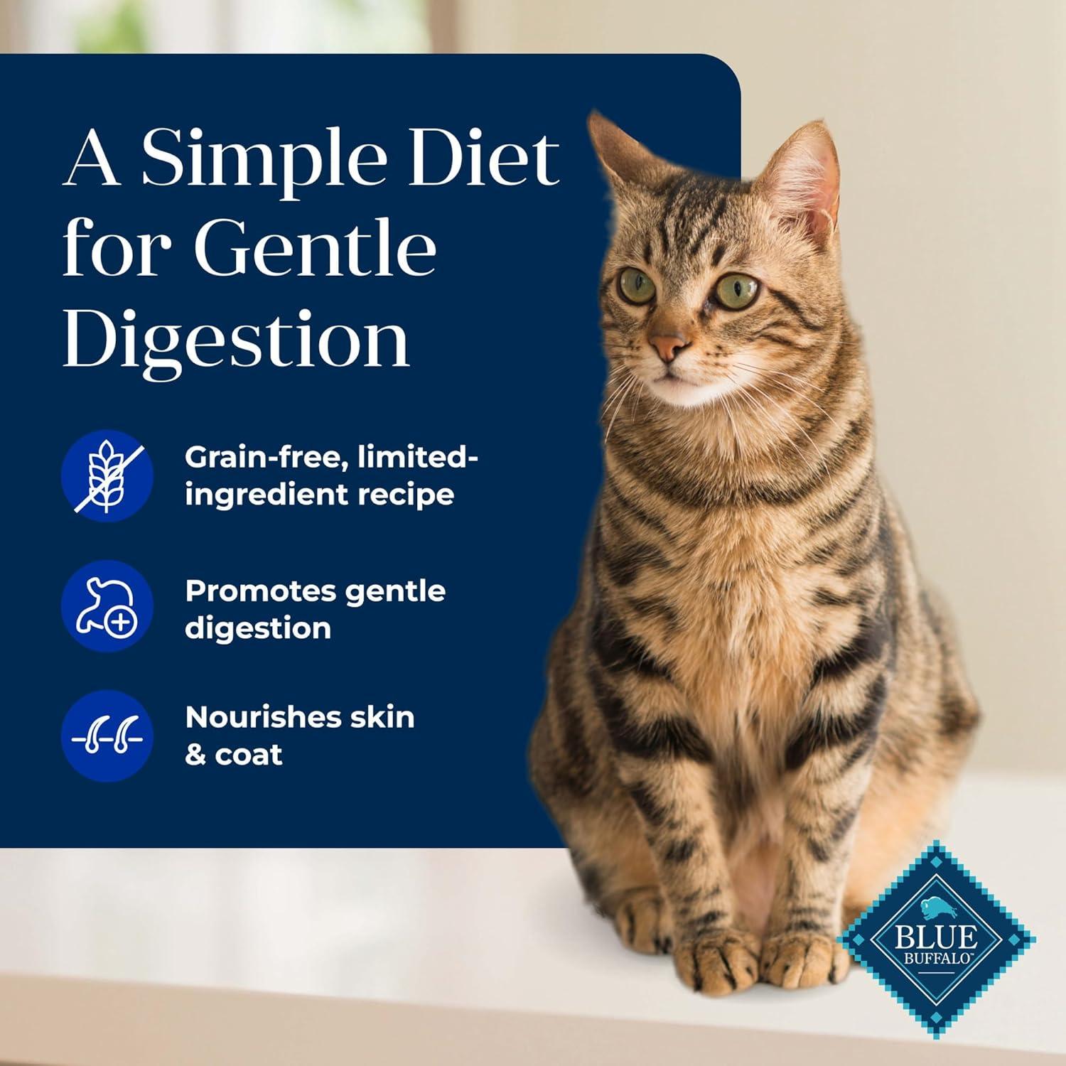 imageBlue Buffalo Basics GrainFree Dry Cat Food Skin amp Stomach Care Limited Ingredient Diet for Indoor Cats Turkey amp Potato Recipe 11lb BagDuck Potato