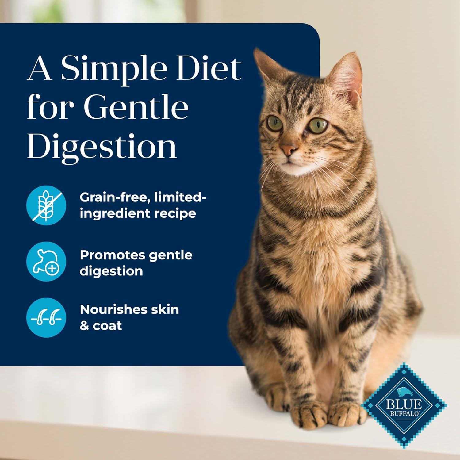 imageBlue Buffalo Basics GrainFree Dry Cat Food Skin amp Stomach Care Limited Ingredient Diet for Indoor Cats Turkey amp Potato Recipe 11lb BagFish Potato