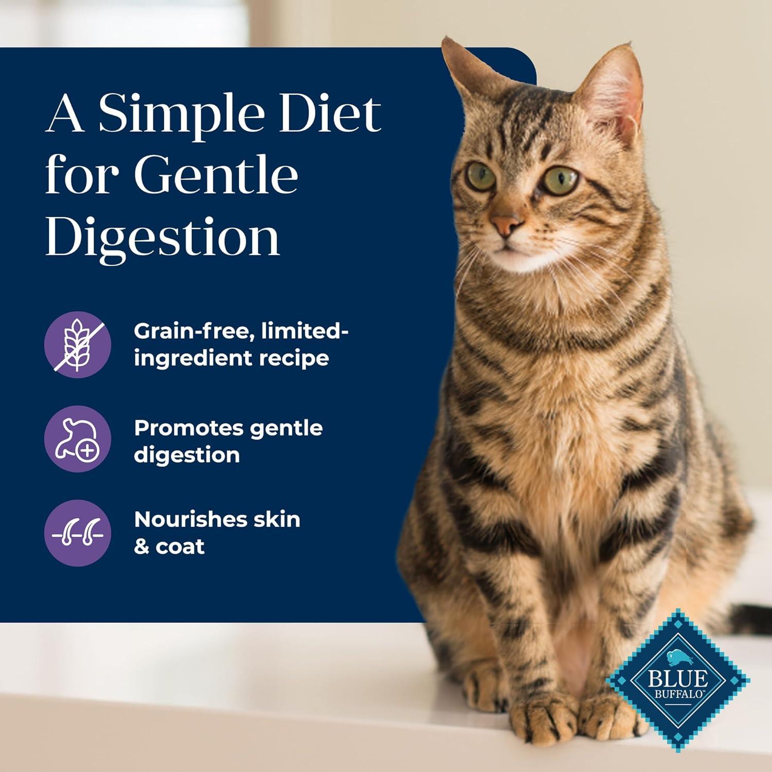 imageBlue Buffalo Basics GrainFree Dry Cat Food Skin amp Stomach Care Limited Ingredient Diet for Indoor Cats Turkey amp Potato Recipe 11lb BagTurkey Potato