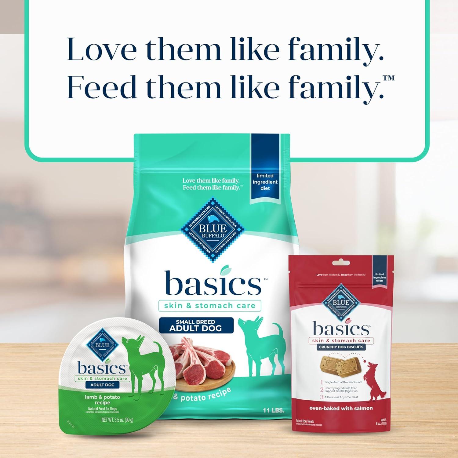 imageBlue Buffalo Basics GrainFree Dry Dog Food for Small Breed Adult Dogs Limited Ingredient Diet Lamb Recipe 11lb Bag