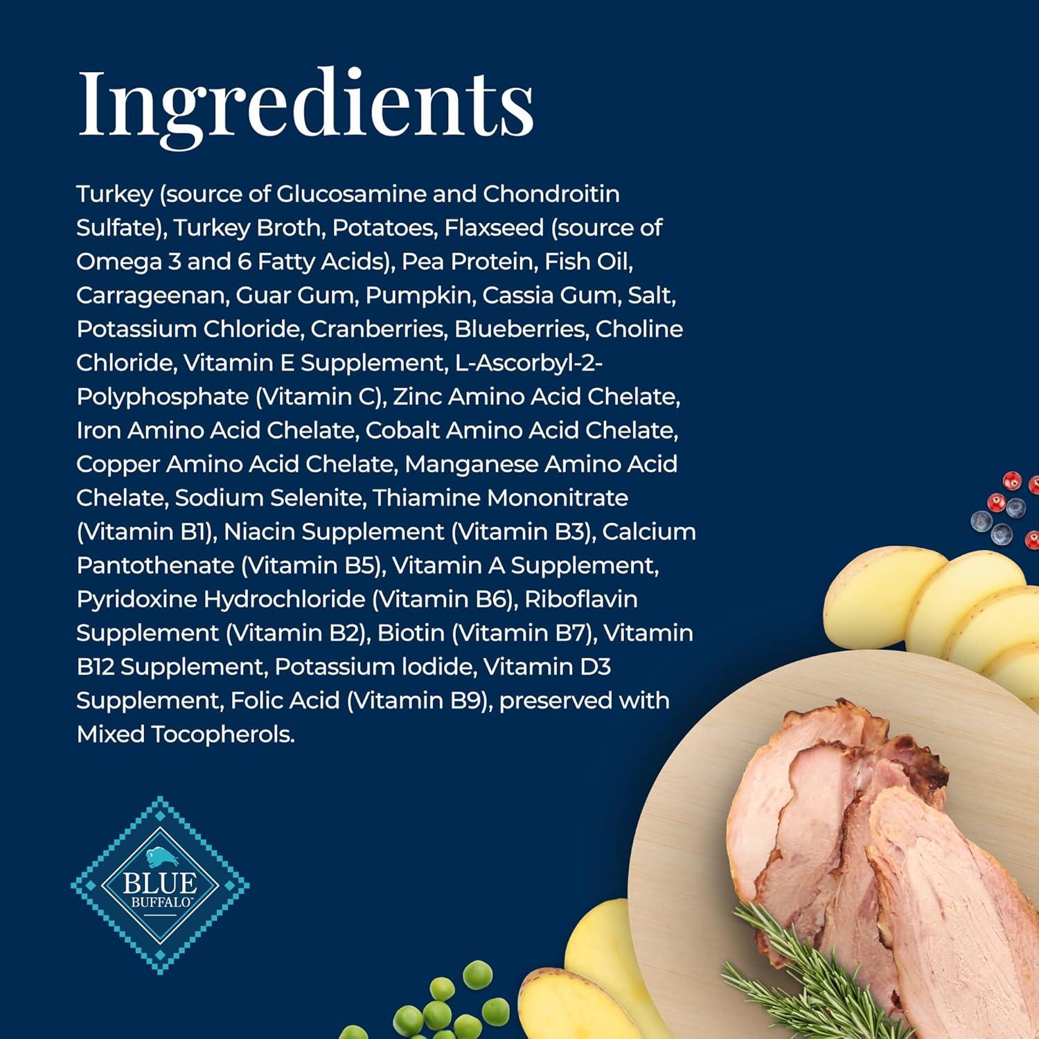 imageBlue Buffalo Basics GrainFree Senior Wet Dog Food Skin amp Stomach Care Limited Ingredient Diet Turkey Recipe 125oz Cans 12 Count