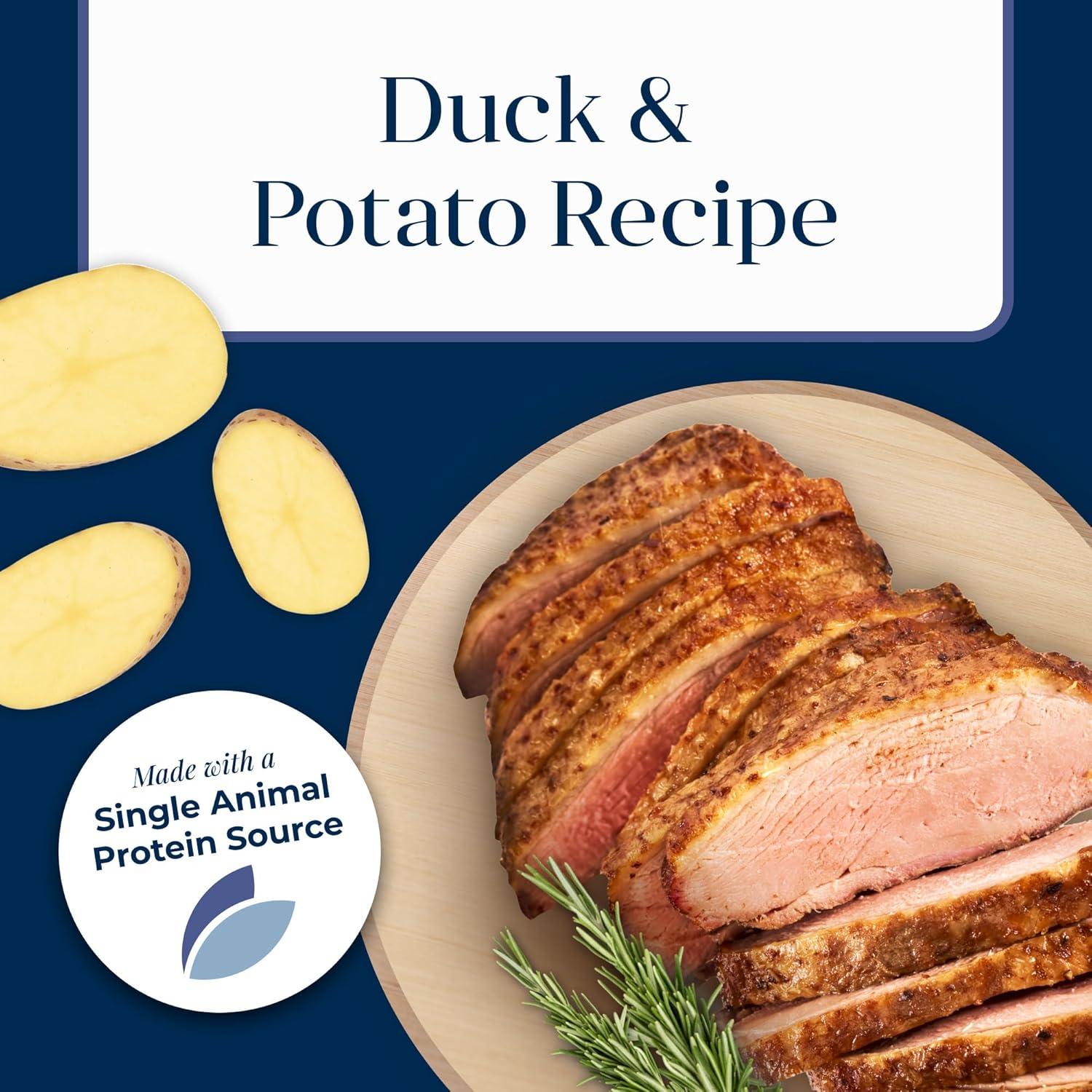 imageBlue Buffalo Basics GrainFree Wet Cat Food Skin amp Stomach Care Limited Ingredient Diet for Indoor Cats Duck amp Potato Entre 3oz Cans 24 CountDuck