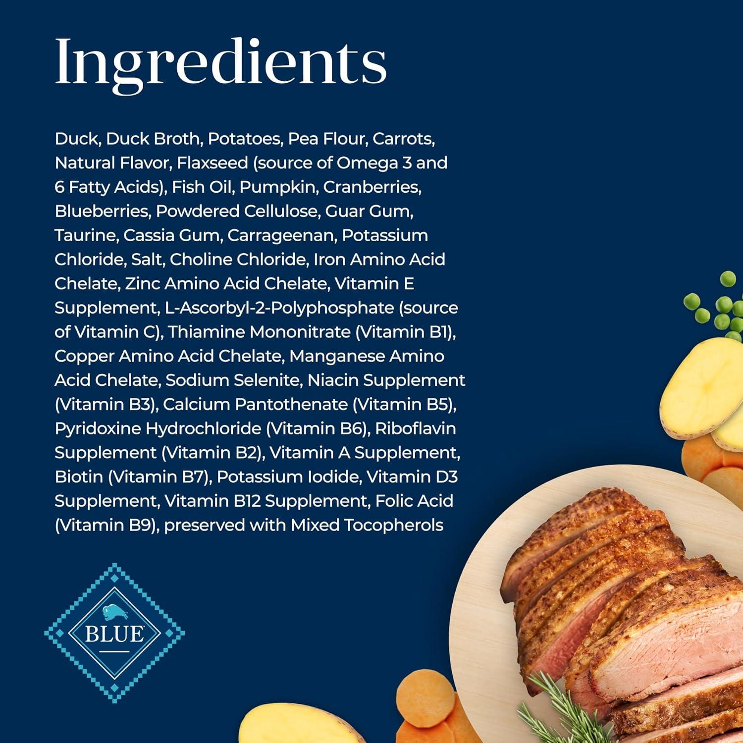 imageBlue Buffalo Basics GrainFree Wet Cat Food Skin amp Stomach Care Limited Ingredient Diet for Indoor Cats Duck amp Potato Entre 3oz Cans 24 CountDuck