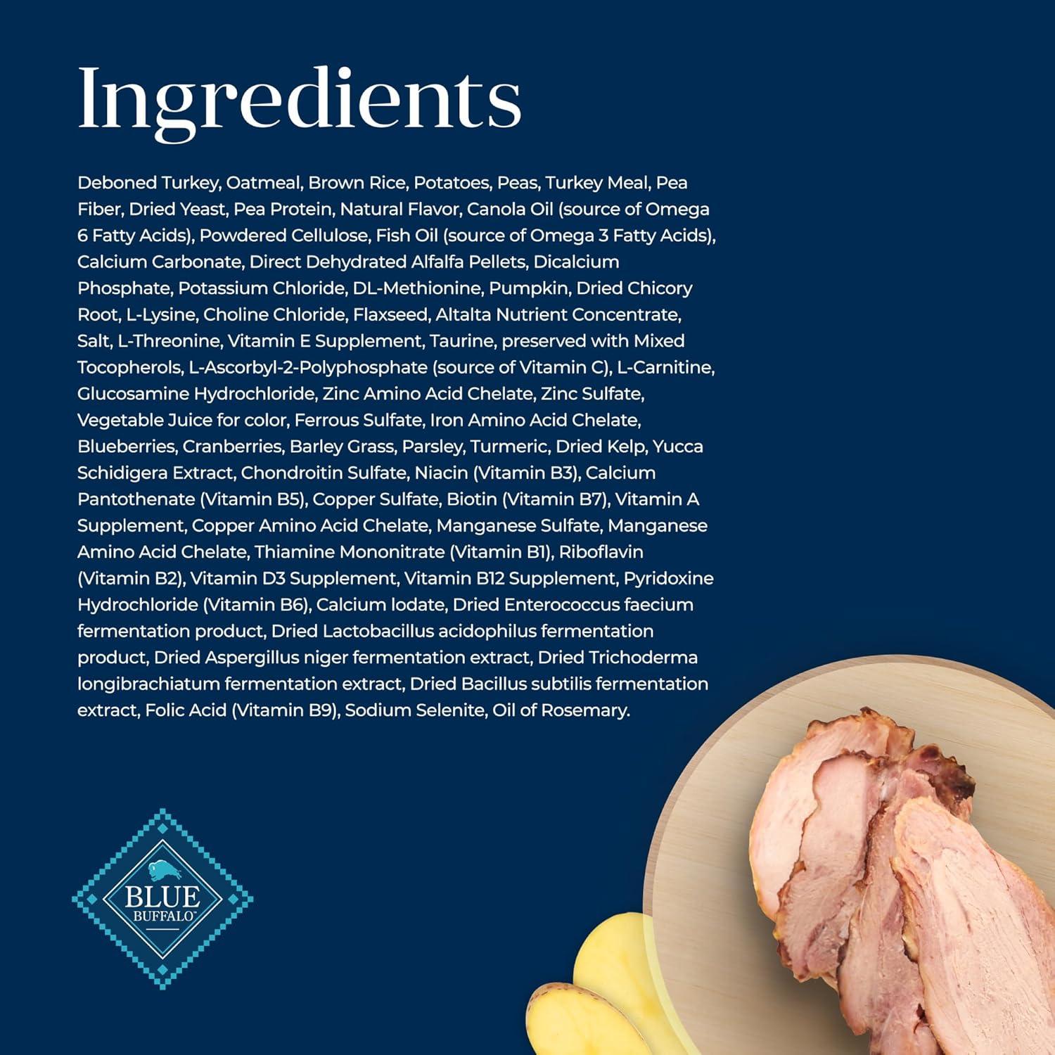 imageBlue Buffalo Basics Healthy Weight Adult Dry Dog Food Skin amp Stomach Care Limited Ingredient Diet for Dogs Turkey Recipe 4lb BagTurkey Potato