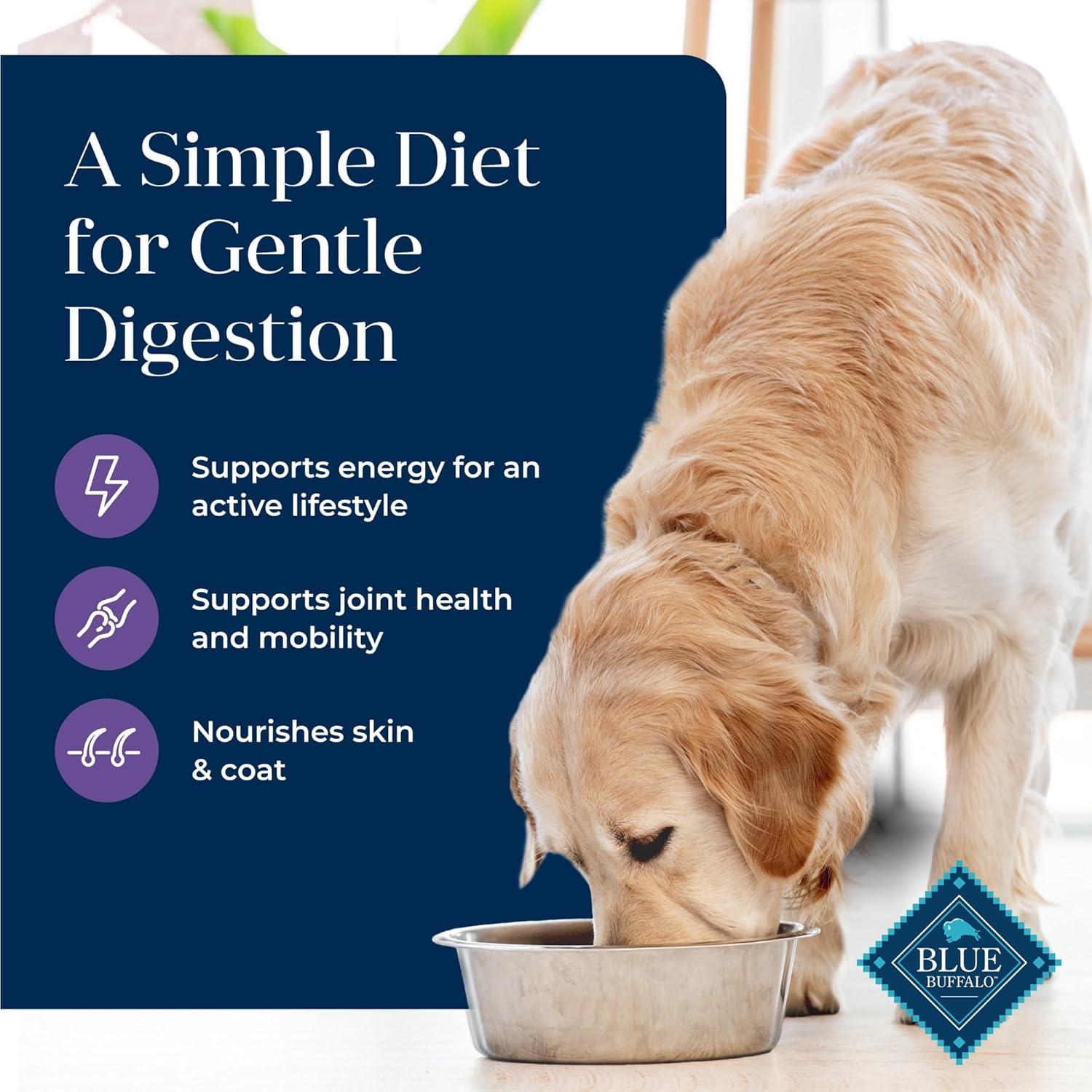 imageBlue Buffalo Basics Senior Dry Dog Food Skin amp Stomach Care Limited Ingredient Diet Turkey Recipe 24lb BagTurkey Potato WithGrain