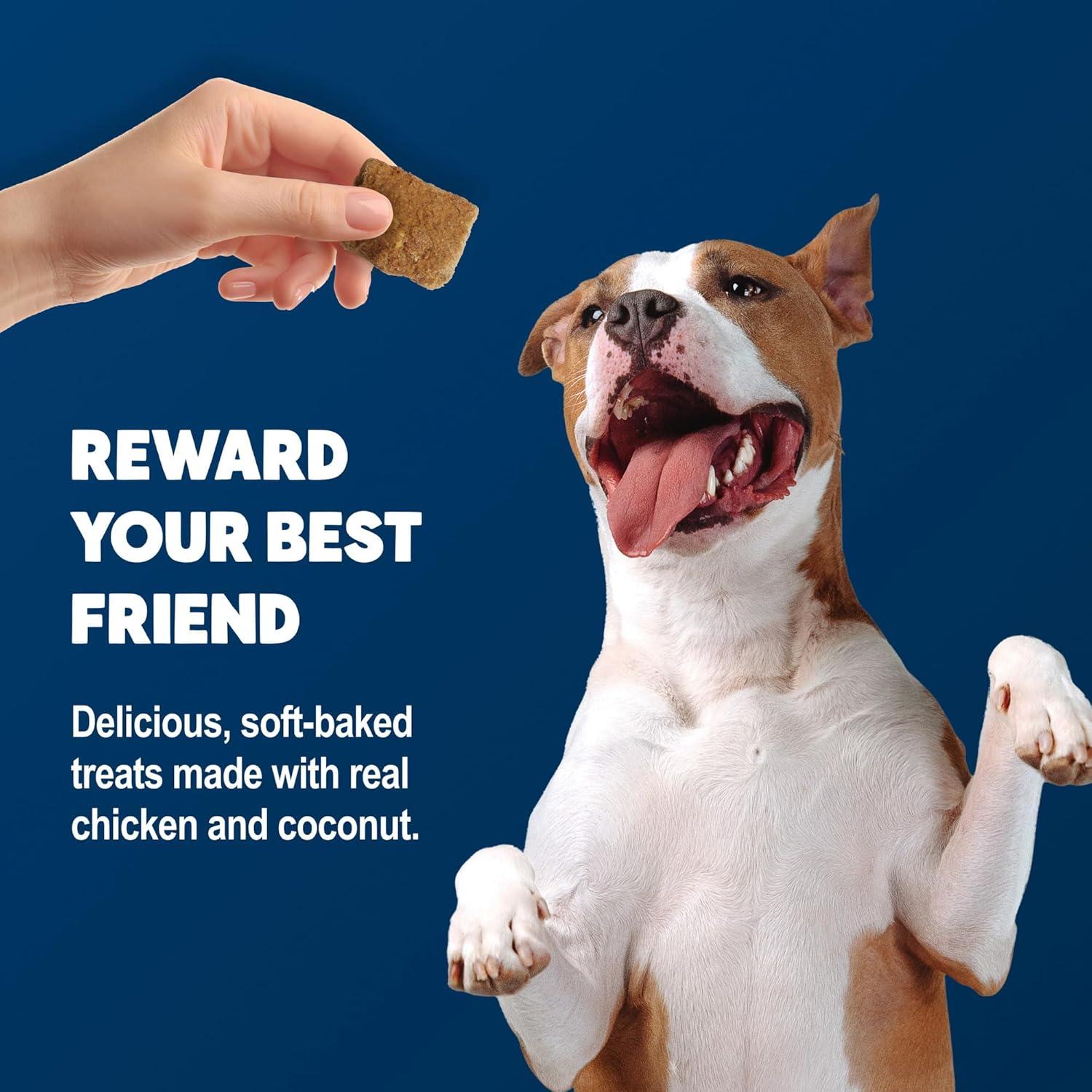 imageBlue Buffalo BeneBars Digestive Support Dog Treats with Prebiotic Fiber Made with Natural Ingredients USA Chicken amp Apple 9oz BagChicken Coconut