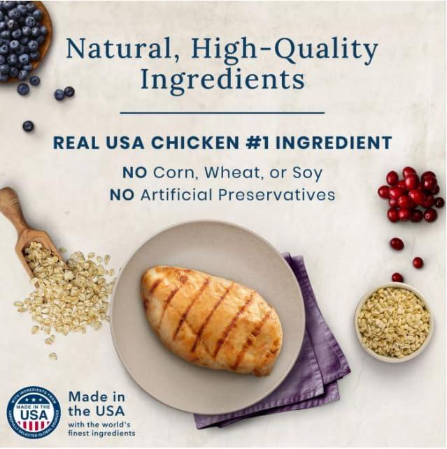 imageBlue Buffalo BeneBars Digestive Support Dog Treats with Prebiotic Fiber Made with Natural Ingredients USA Chicken amp Apple 9oz BagChicken Mixed Berries