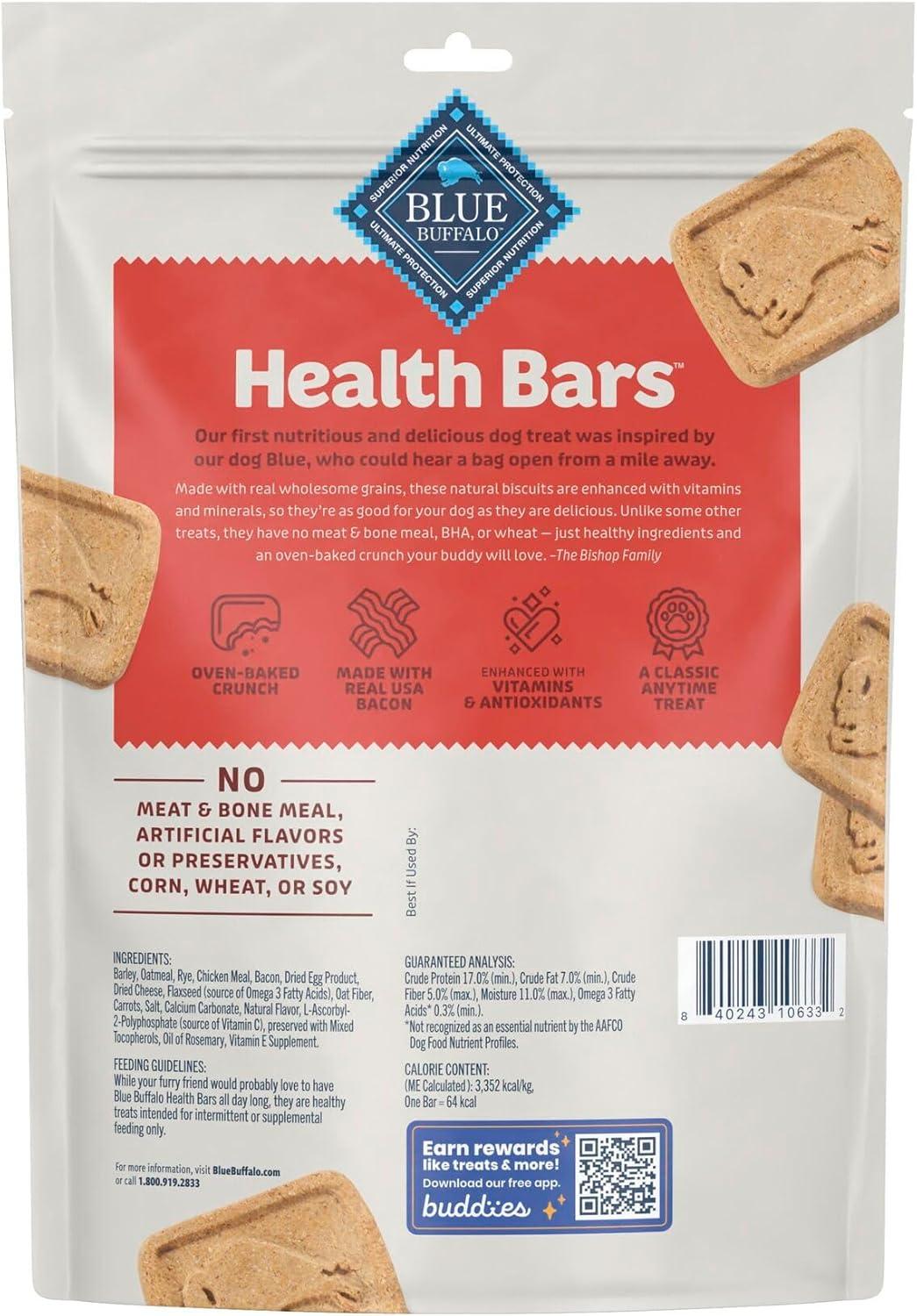 imageBlue Buffalo Bits Natural Soft Moist to Go Dog Training Treats Beef Recipe 1oz Bags Pack of 12Bacon Egg Cheese