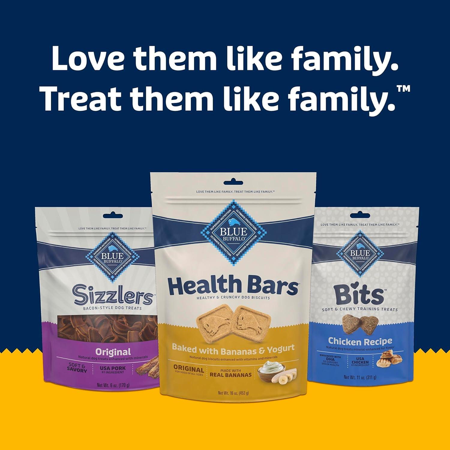 imageBlue Buffalo Bits Natural Soft Moist to Go Dog Training Treats Beef Recipe 1oz Bags Pack of 12Banana Yogurt