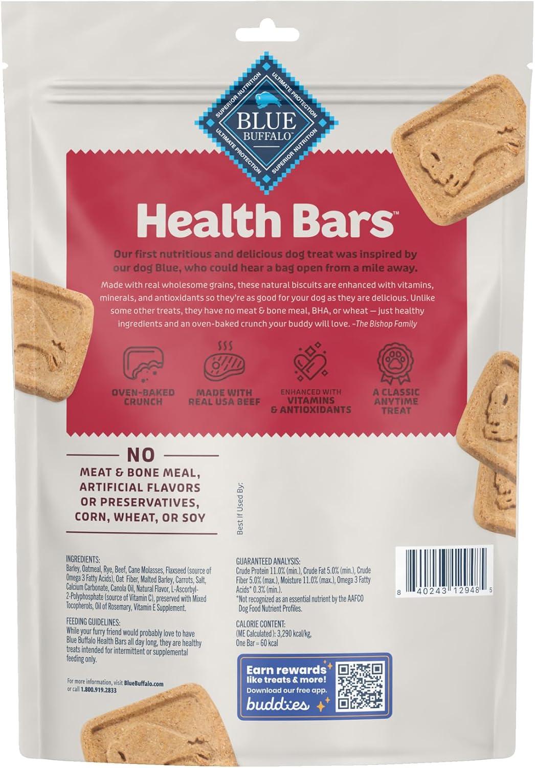 imageBlue Buffalo Bits Natural Soft Moist to Go Dog Training Treats Beef Recipe 1oz Bags Pack of 12Beef