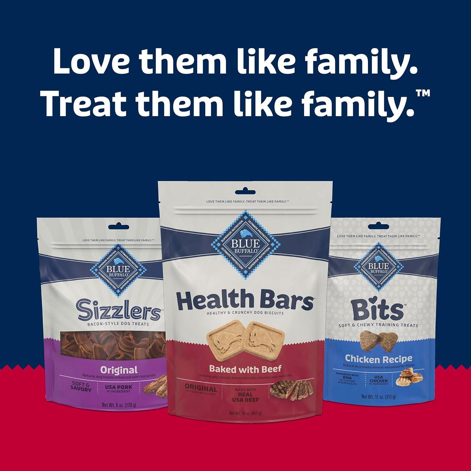 imageBlue Buffalo Bits Natural Soft Moist to Go Dog Training Treats Beef Recipe 1oz Bags Pack of 12Beef
