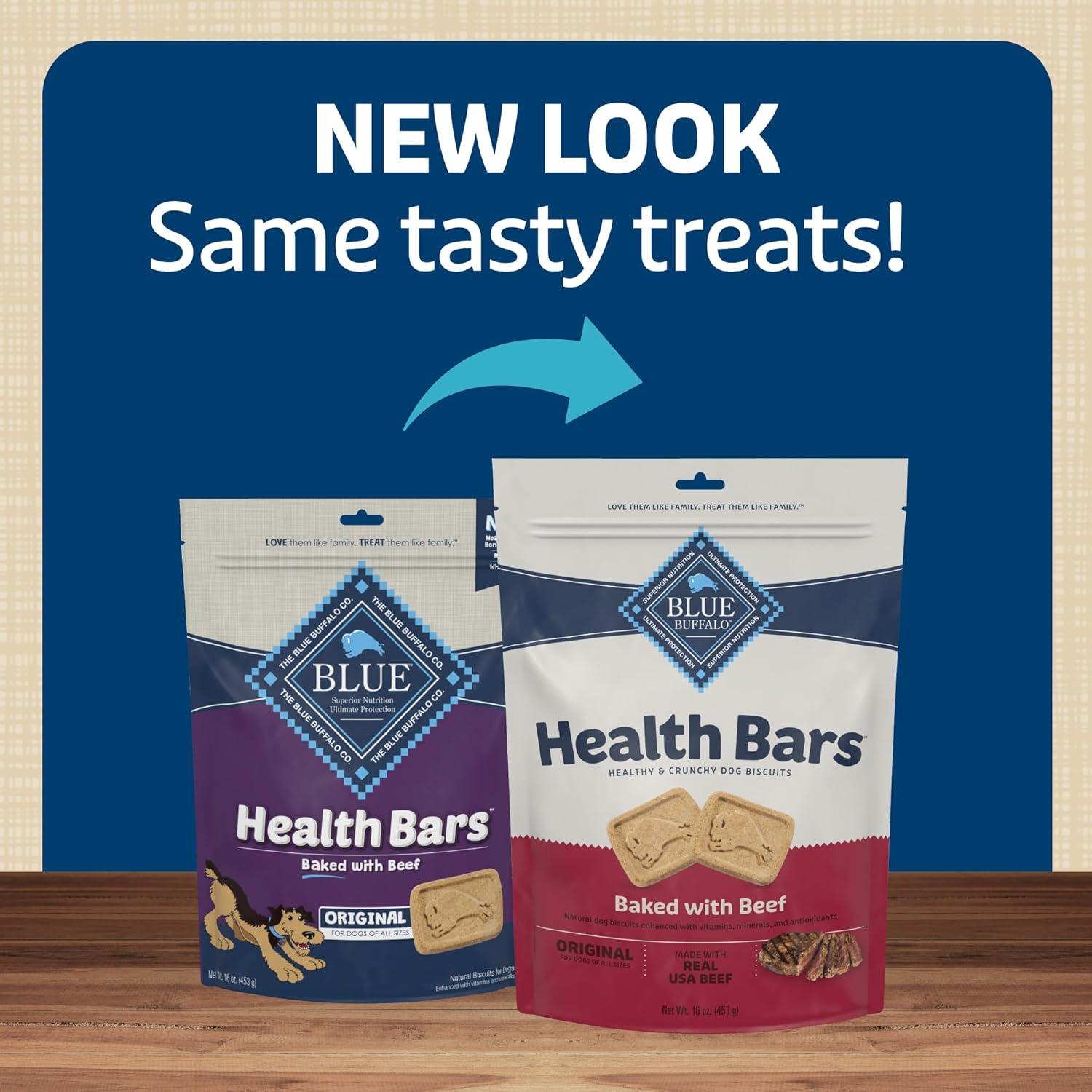 imageBlue Buffalo Bits Natural Soft Moist to Go Dog Training Treats Beef Recipe 1oz Bags Pack of 12Beef