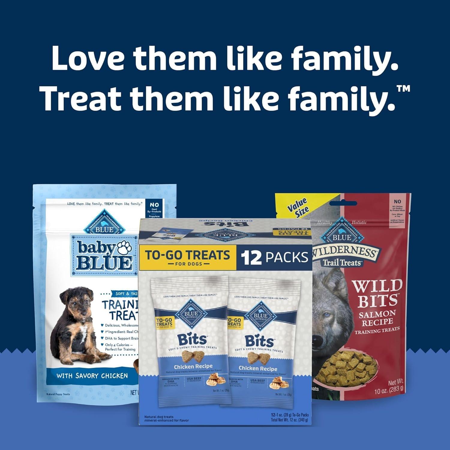 imageBlue Buffalo Bits Soft Dog Treats for Training Made with Natural Ingredients amp Enhanced with DHA Beef Recipe 4oz BagBLUE Bits Chicken