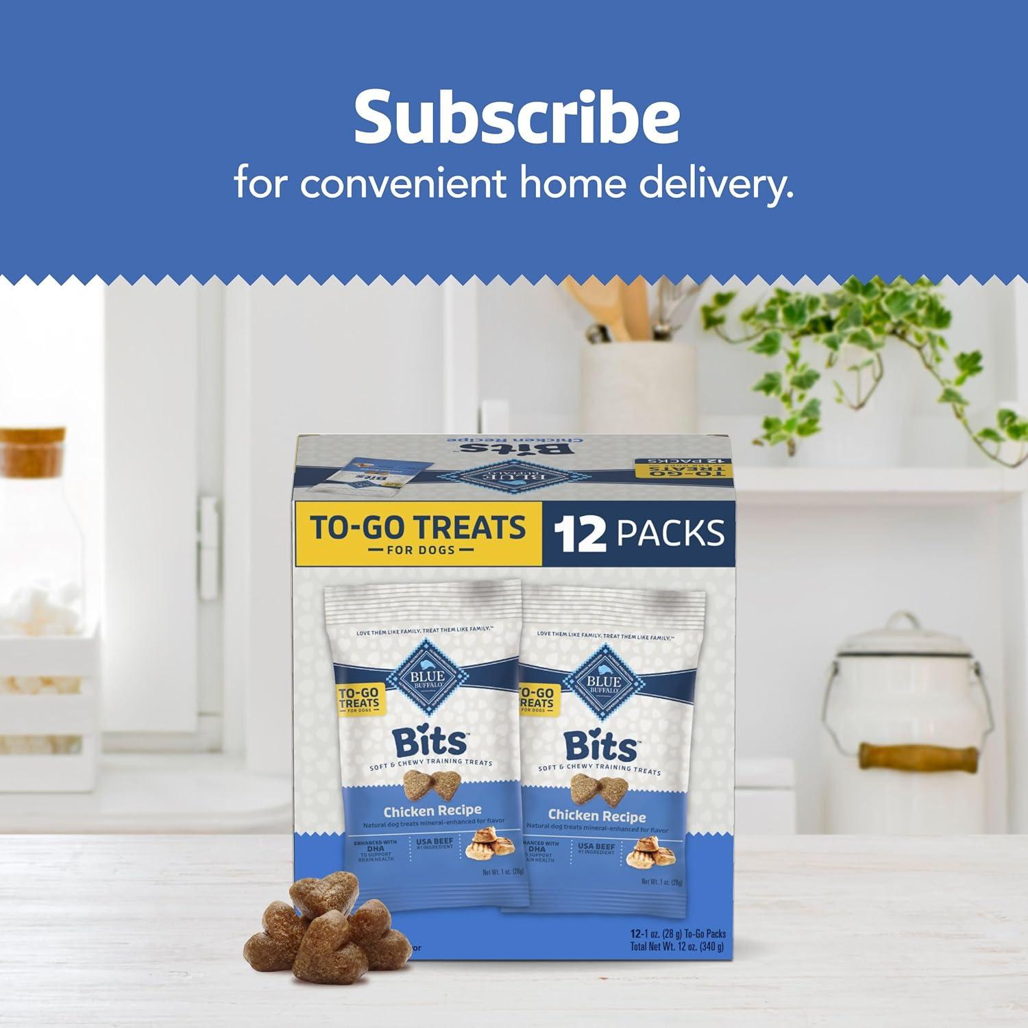 imageBlue Buffalo Bits Soft Dog Treats for Training Made with Natural Ingredients amp Enhanced with DHA Beef Recipe 4oz BagBLUE Bits Chicken