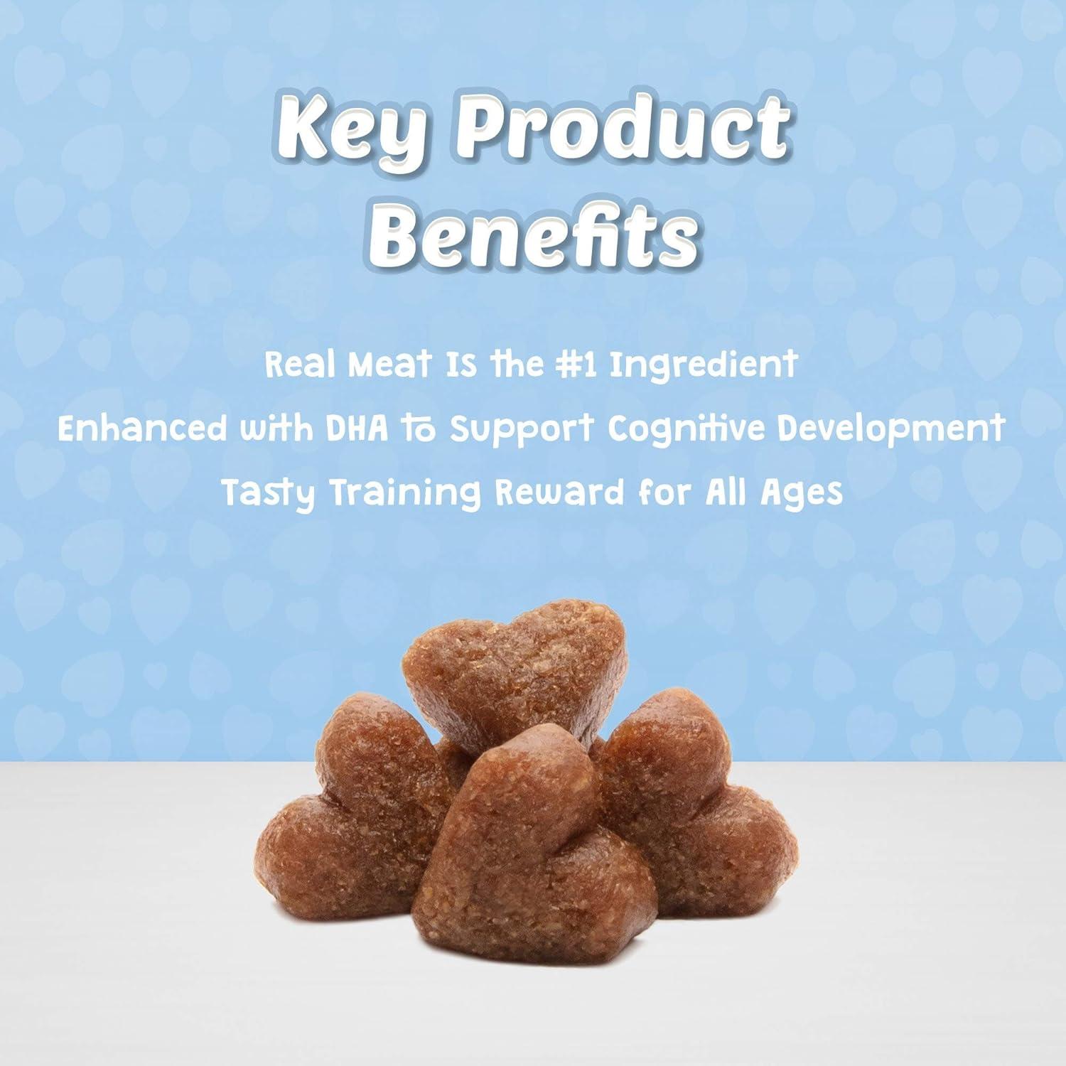 imageBlue Buffalo Bits Soft Dog Treats for Training Made with Natural Ingredients amp Enhanced with DHA Beef Recipe 4oz BagBeef