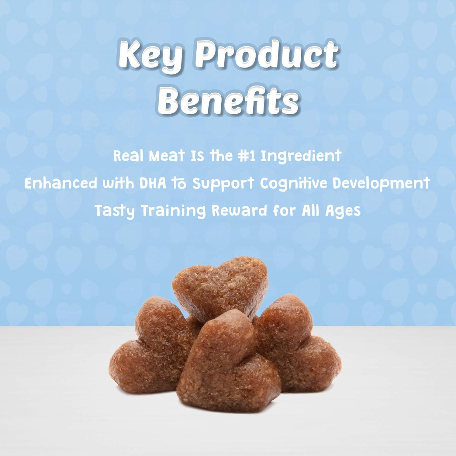 imageBlue Buffalo Bits Soft Dog Treats for Training Made with Natural Ingredients amp Enhanced with DHA Beef Recipe 4oz BagChicken Beef