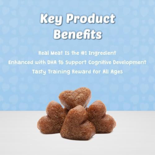 imageBlue Buffalo Bits Soft Dog Treats for Training Made with Natural Ingredients amp Enhanced with DHA Beef Recipe 4oz BagTurkey
