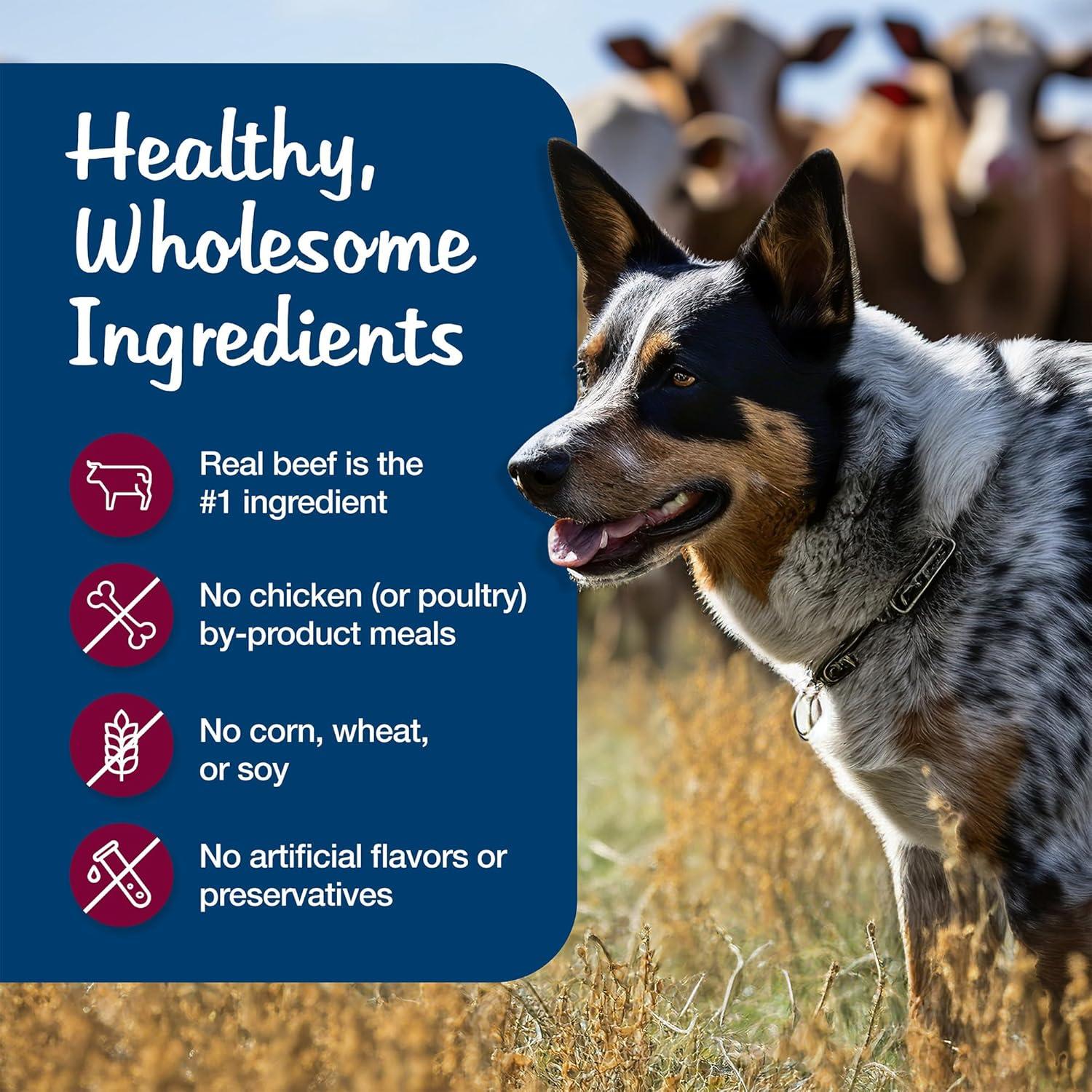 imageBlue Buffalo Blues Stew Natural Wet Dog Food Made with Natural Ingredients Hearty Beef and Country Chicken Variety Pack 125oz Cans 6 CountBeef
