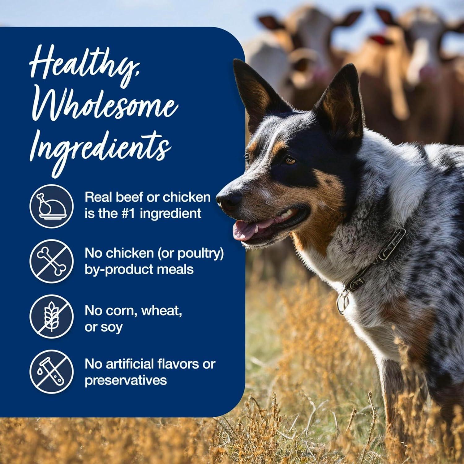 imageBlue Buffalo Blues Stew Natural Wet Dog Food Made with Natural Ingredients Hearty Beef and Country Chicken Variety Pack 125oz Cans 6 CountVariety Pack Chicken Beef