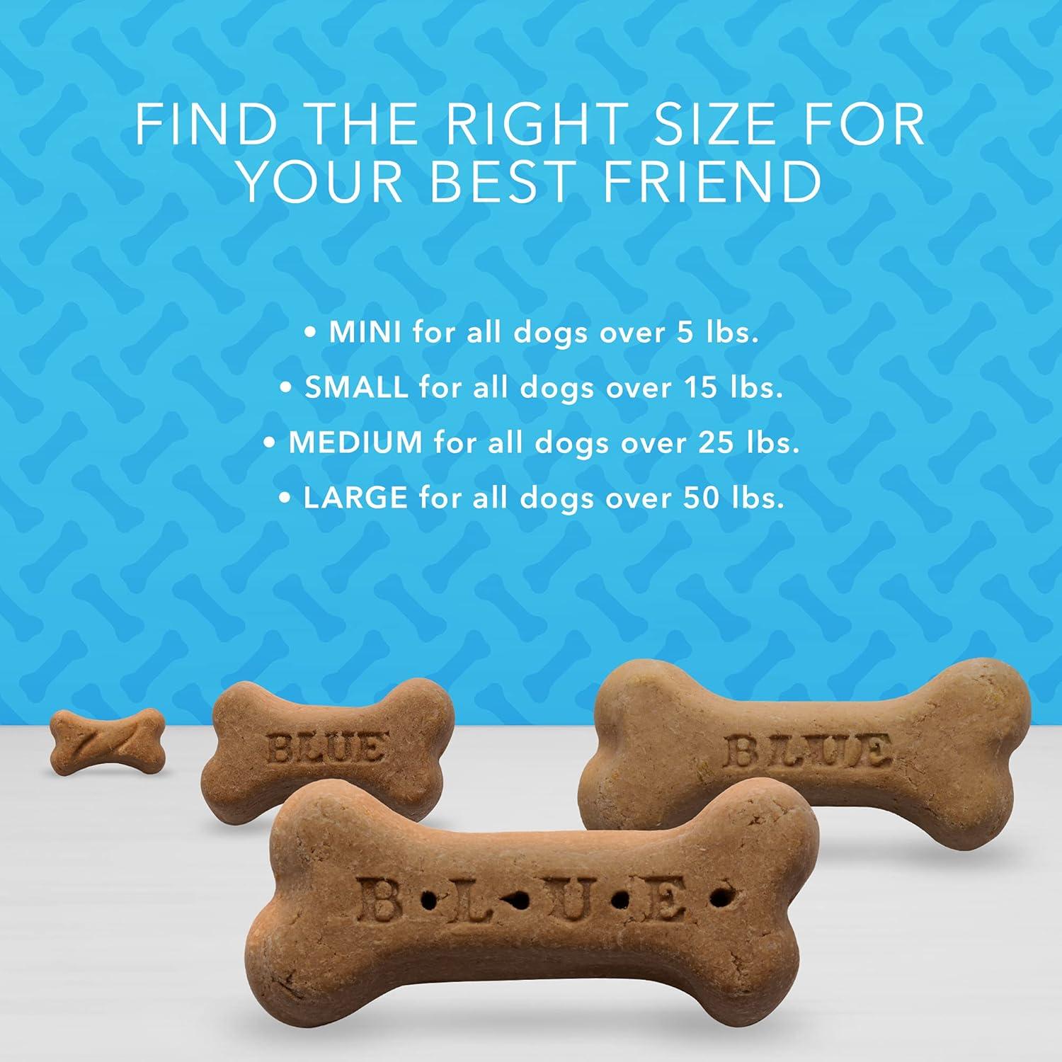 imageBlue Buffalo Bones Natural Crunchy Dog Treats Large Dog Biscuits Beef 16oz Bag 4 CountLarge Biscuits For Dogs 50 lbs Chicken