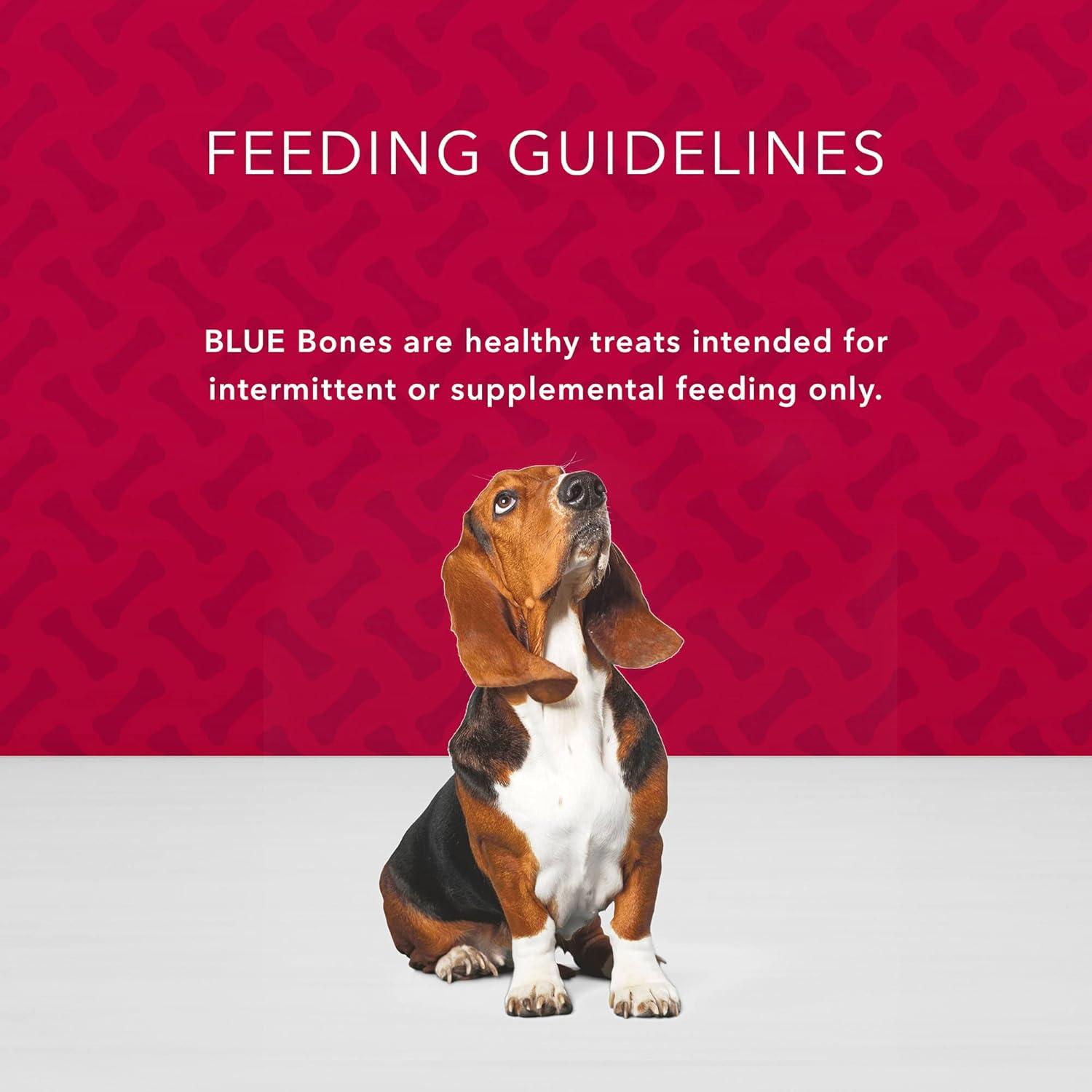 imageBlue Buffalo Bones Small Natural Dog Treats Crunchy Dog Biscuits Assorted Flavors Beef Chicken Bacon Flavors 16oz Bag 4 PackSmall Biscuits For Dogs 15 lbs Beef