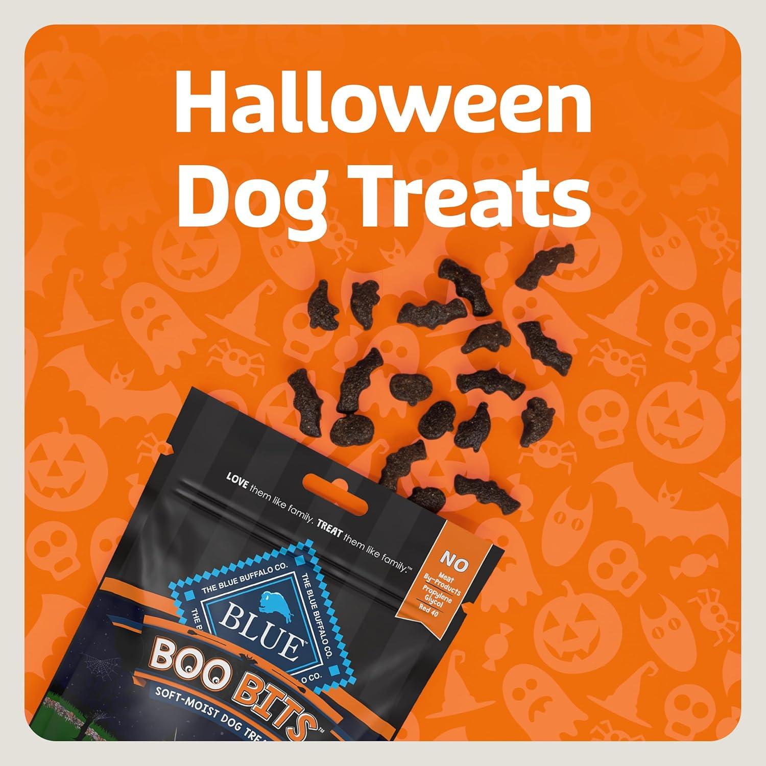 imageBlue Buffalo Boo Bits Soft amp Chewy Halloween Dog Treats Tasty Chicken Recipe 45oz Bag1 Count Pack of 4