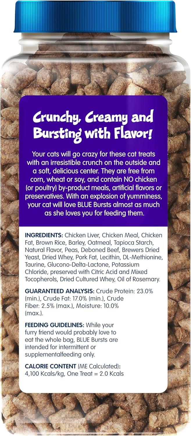 imageBlue Buffalo Bursts Crunchy amp Creamy Cat Treats Great for Training PawLickin Chicken 12oz TubChicken Liver Beef