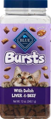 imageBlue Buffalo Bursts Crunchy amp Creamy Cat Treats Great for Training PawLickin Chicken 12oz TubChicken Liver Beef