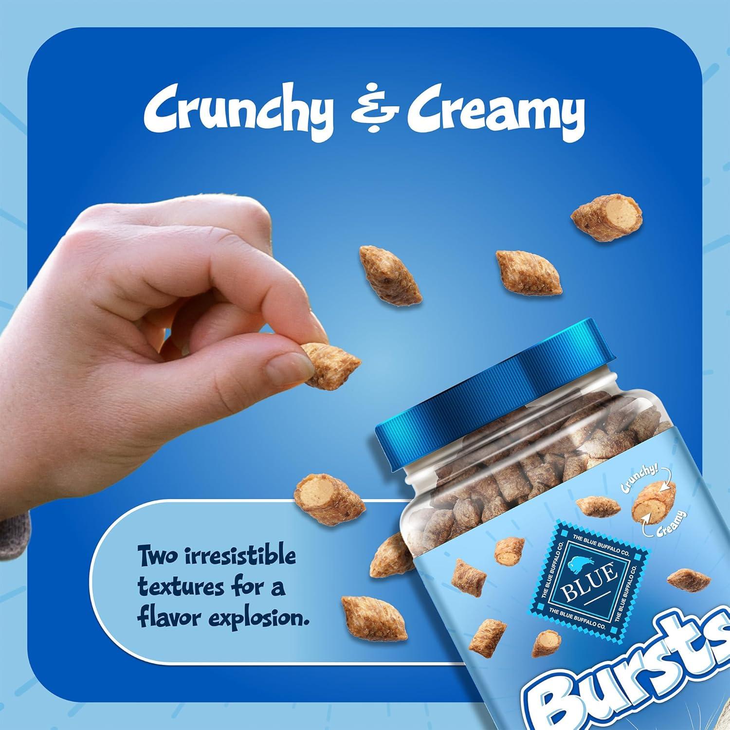 imageBlue Buffalo Bursts Crunchy amp Creamy Cat Treats Great for Training PawLickin Chicken 12oz TubChicken