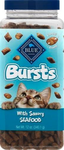 imageBlue Buffalo Bursts Crunchy amp Creamy Cat Treats Great for Training PawLickin Chicken 12oz TubSeafood