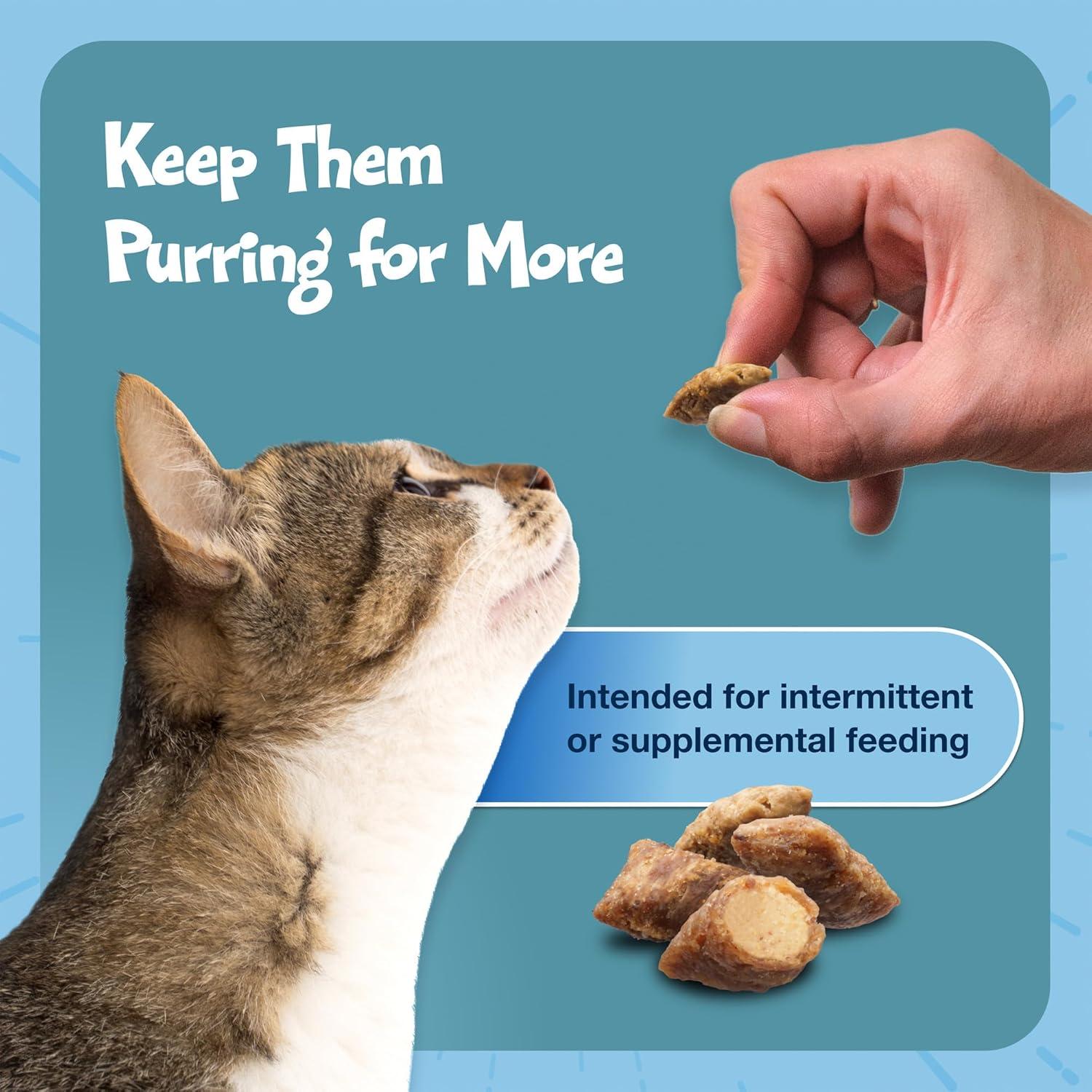 imageBlue Buffalo Bursts Crunchy amp Creamy Cat Treats Great for Training PawLickin Chicken 12oz TubSeafood